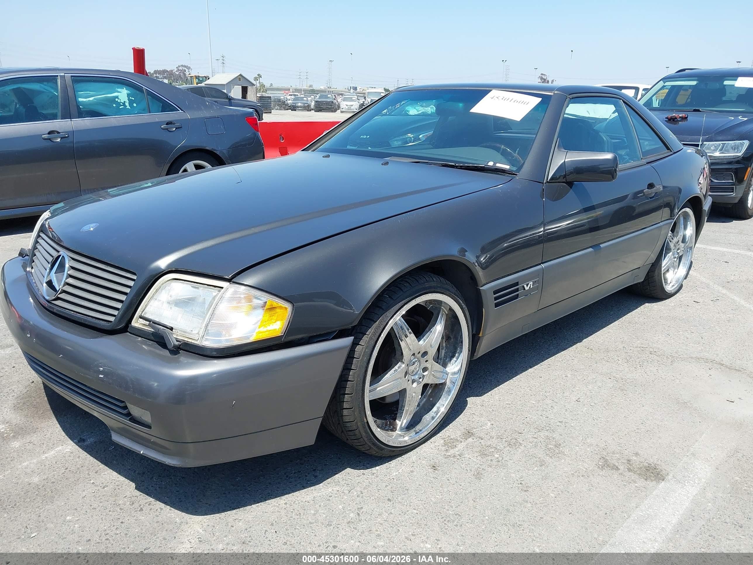 1995 Mercedes-benz Sl 600 Gray vin: WDBFA76E3SF107397