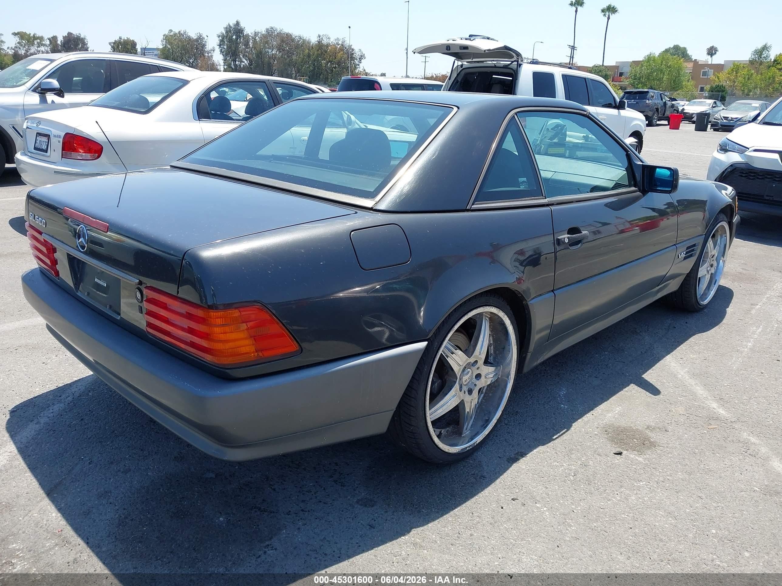 1995 Mercedes-benz Sl 600 Gray vin: WDBFA76E3SF107397