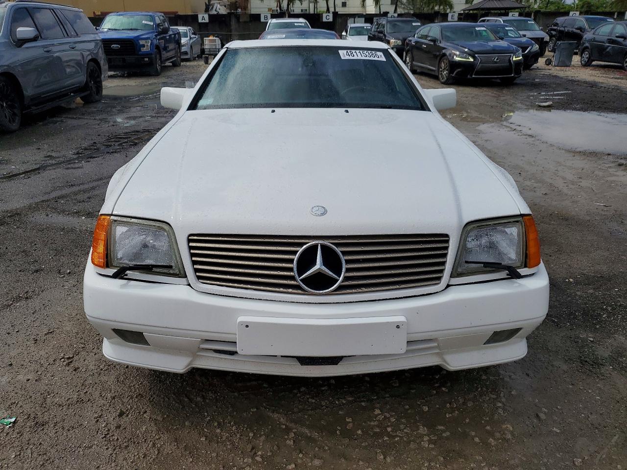1994 Mercedes-benz Sl 600 White vin: WDBFA76E7RF100723