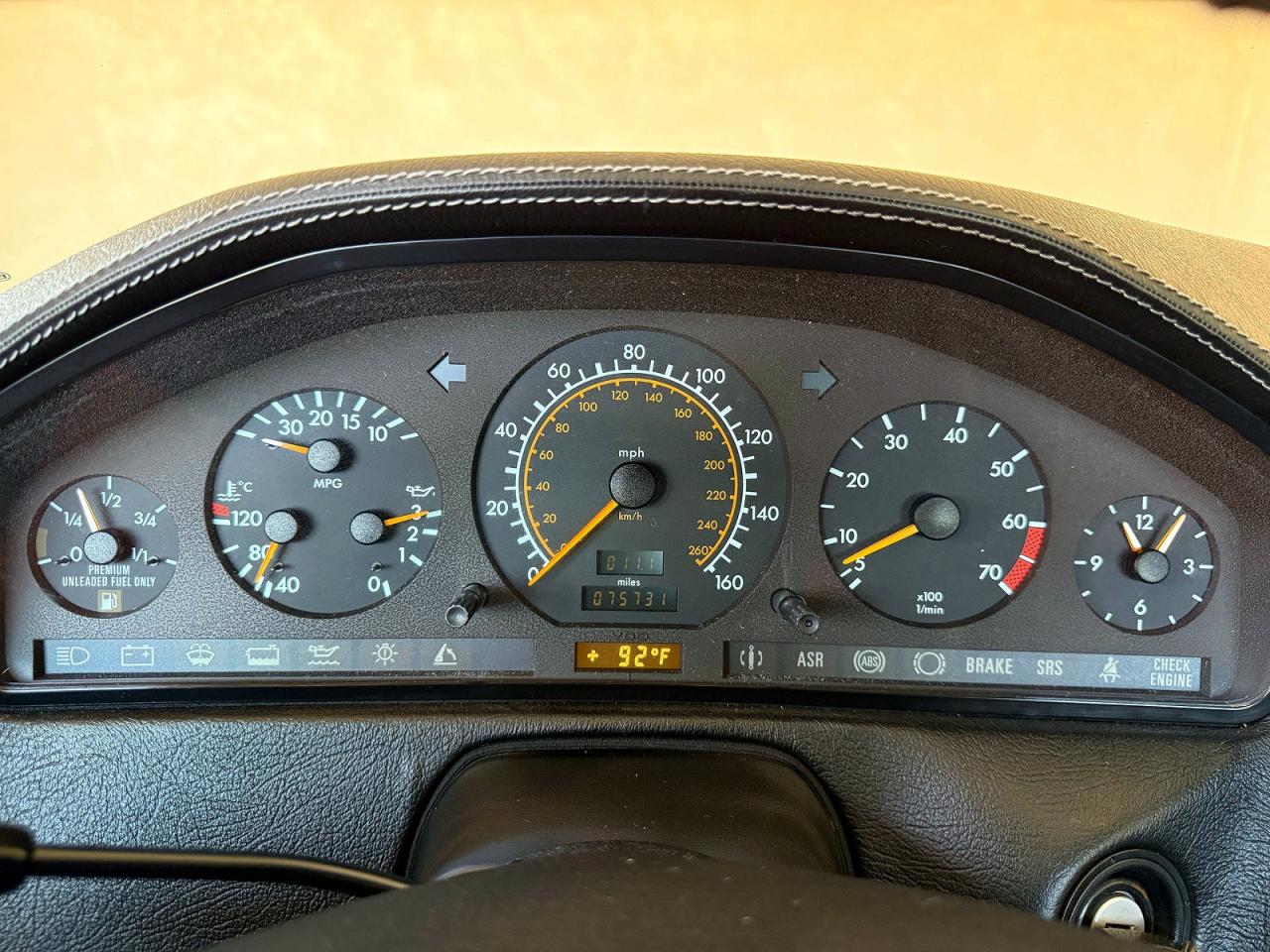 1995 Mercedes-benz Sl 600 Silver vin: WDBFA76E9SF111180