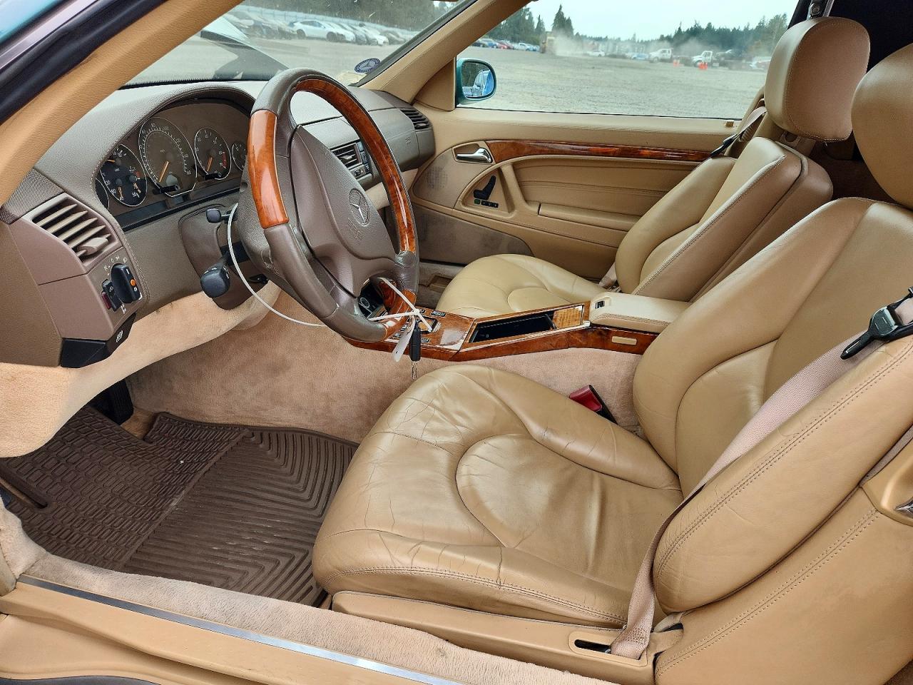 1999 Mercedes-benz Sl 600 Turquoise vin: WDBFA76F2XF173343