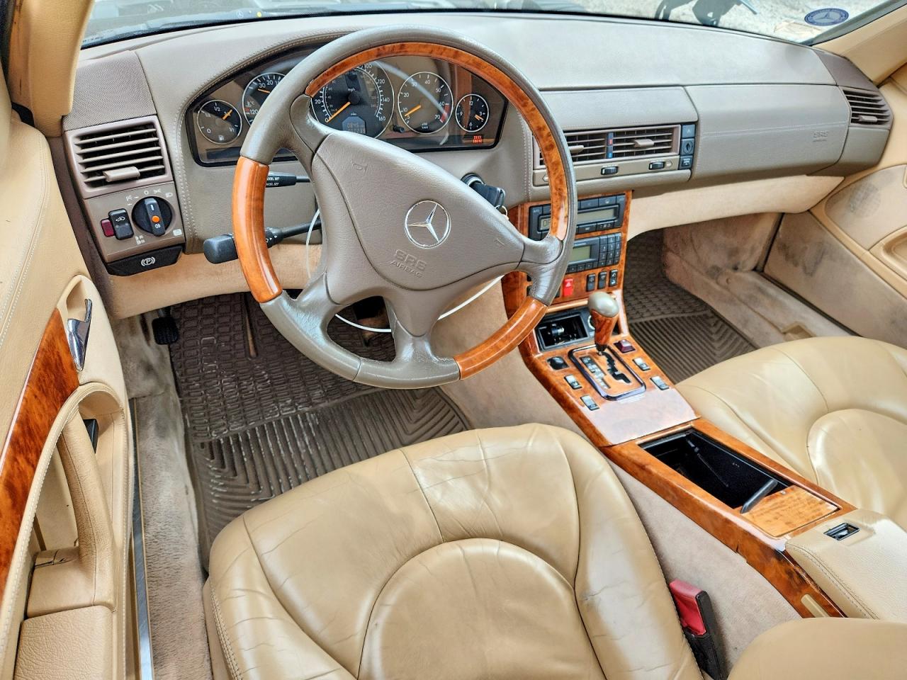 1999 Mercedes-benz Sl 600 Turquoise vin: WDBFA76F2XF173343