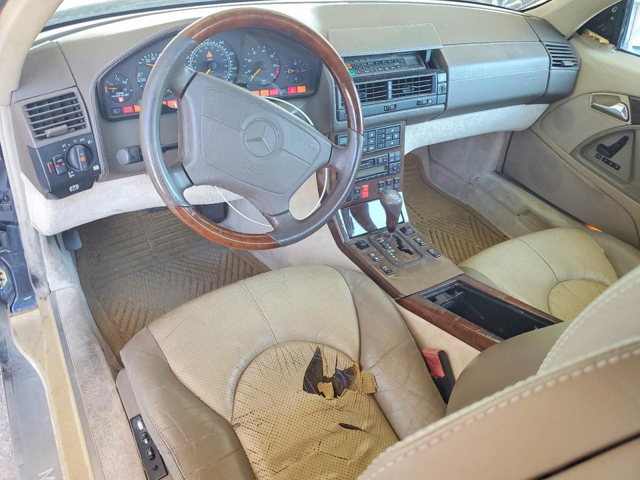 1996 Mercedes-benz Sl 600 Blue vin: WDBFA76F6TF126763