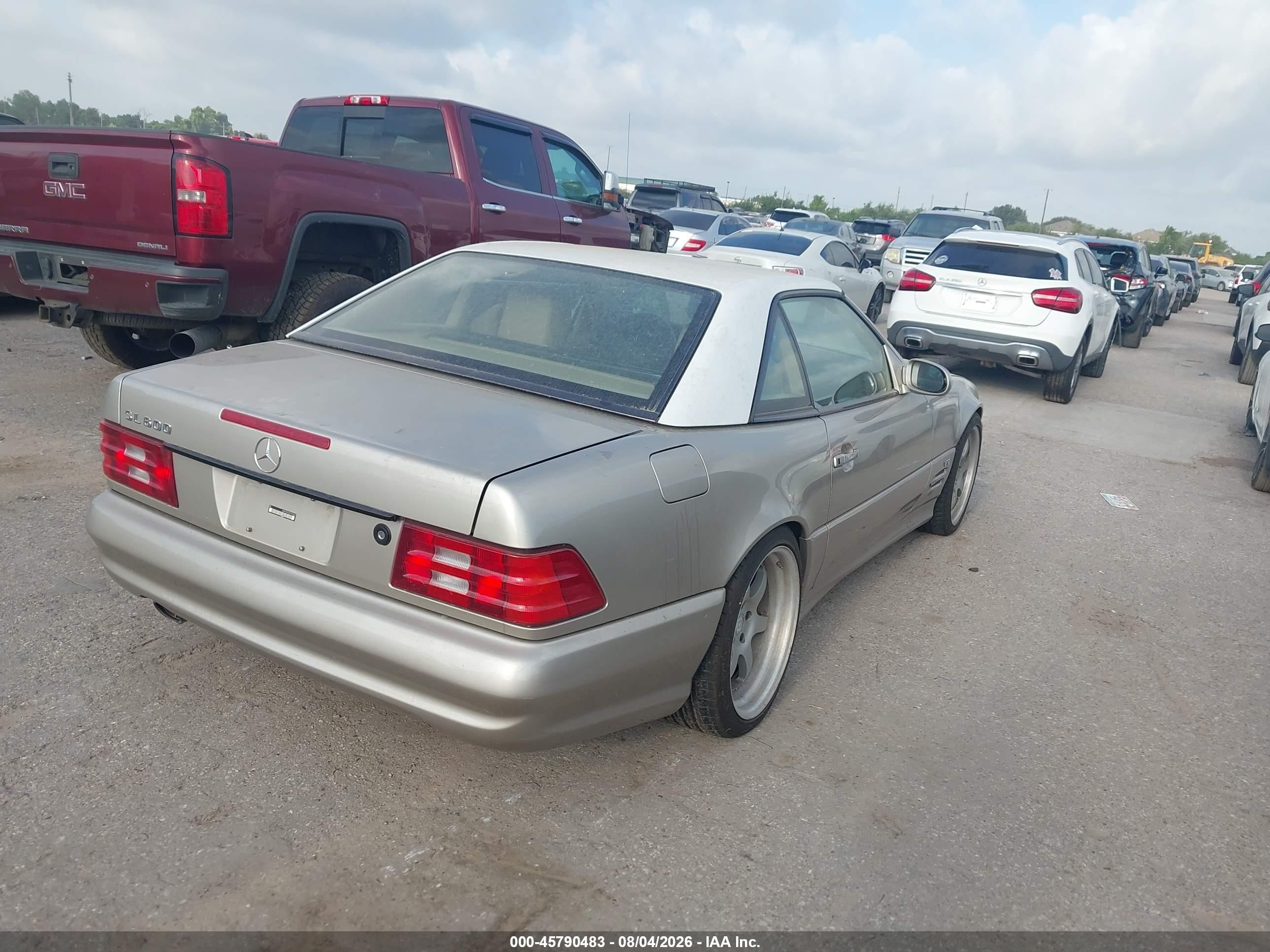 1999 Mercedes-benz Sl 600   Gold vin: WDBFA76F9XF183299