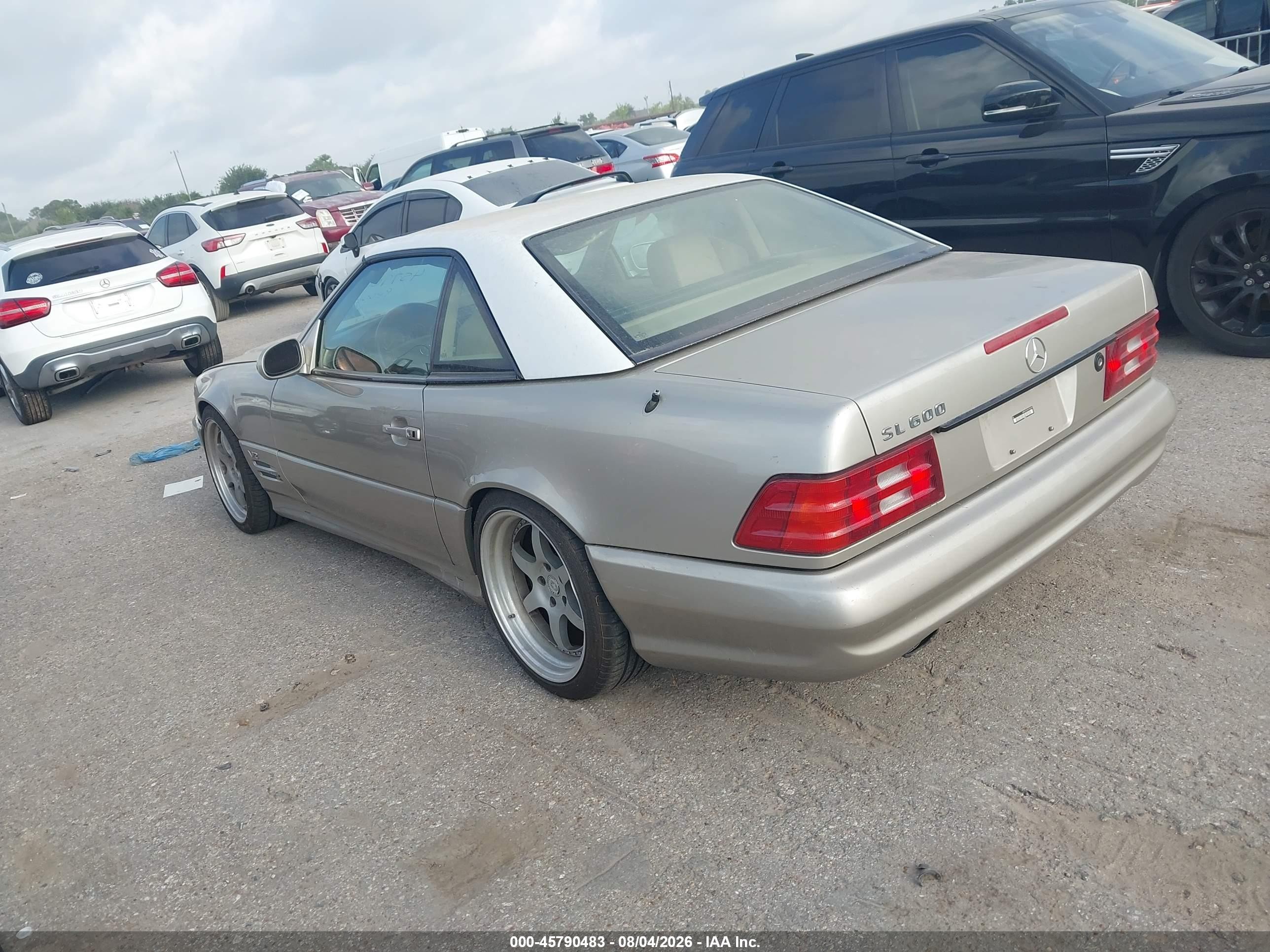1999 Mercedes-benz Sl 600   Gold vin: WDBFA76F9XF183299