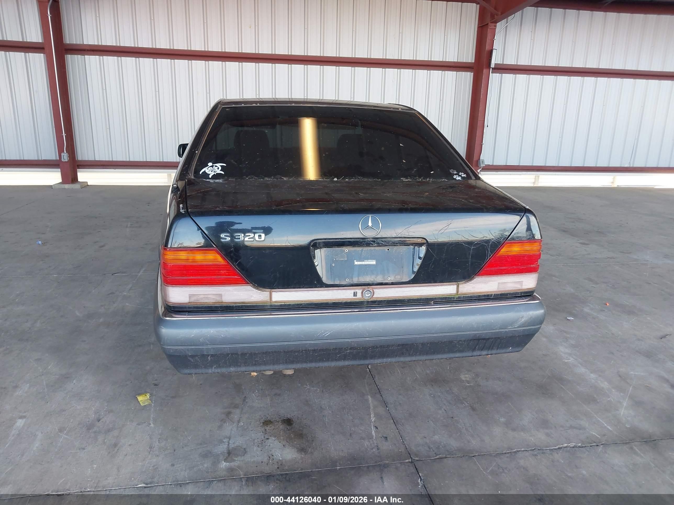 1995 Mercedes-benz S 320w Черный vin: WDBGA32E0SA219686