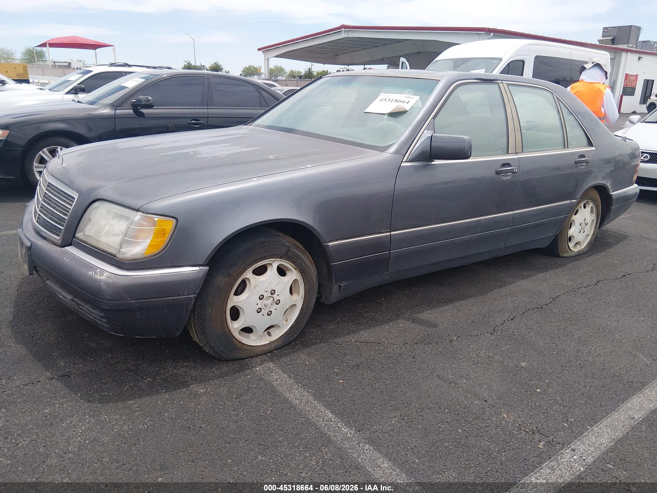 1995 Mercedes-benz S 320w Gray vin: WDBGA32E0SA250341