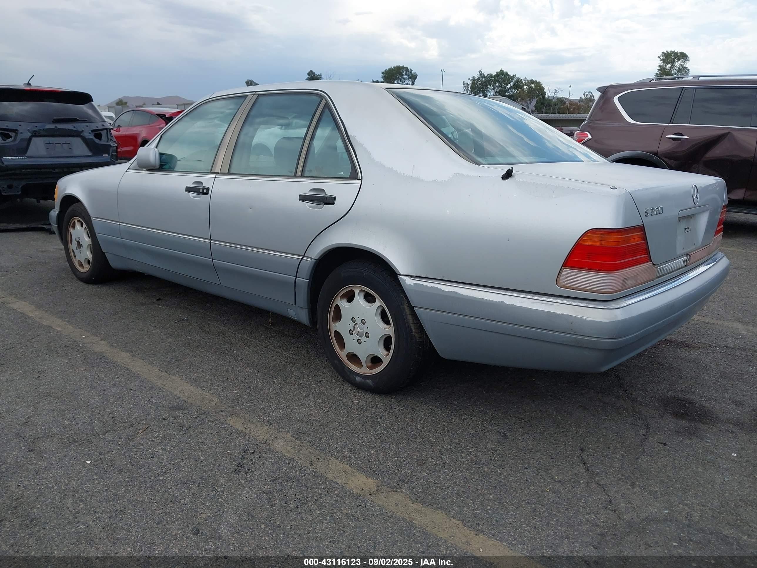 1995 Mercedes-benz S 320w Blue vin: WDBGA32E0SA263638
