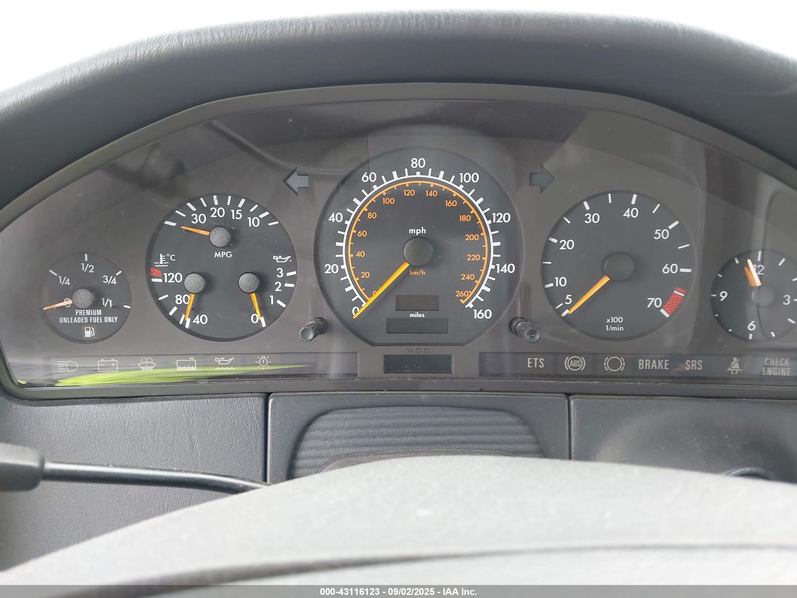 1995 Mercedes-benz S 320w Blue vin: WDBGA32E0SA263638