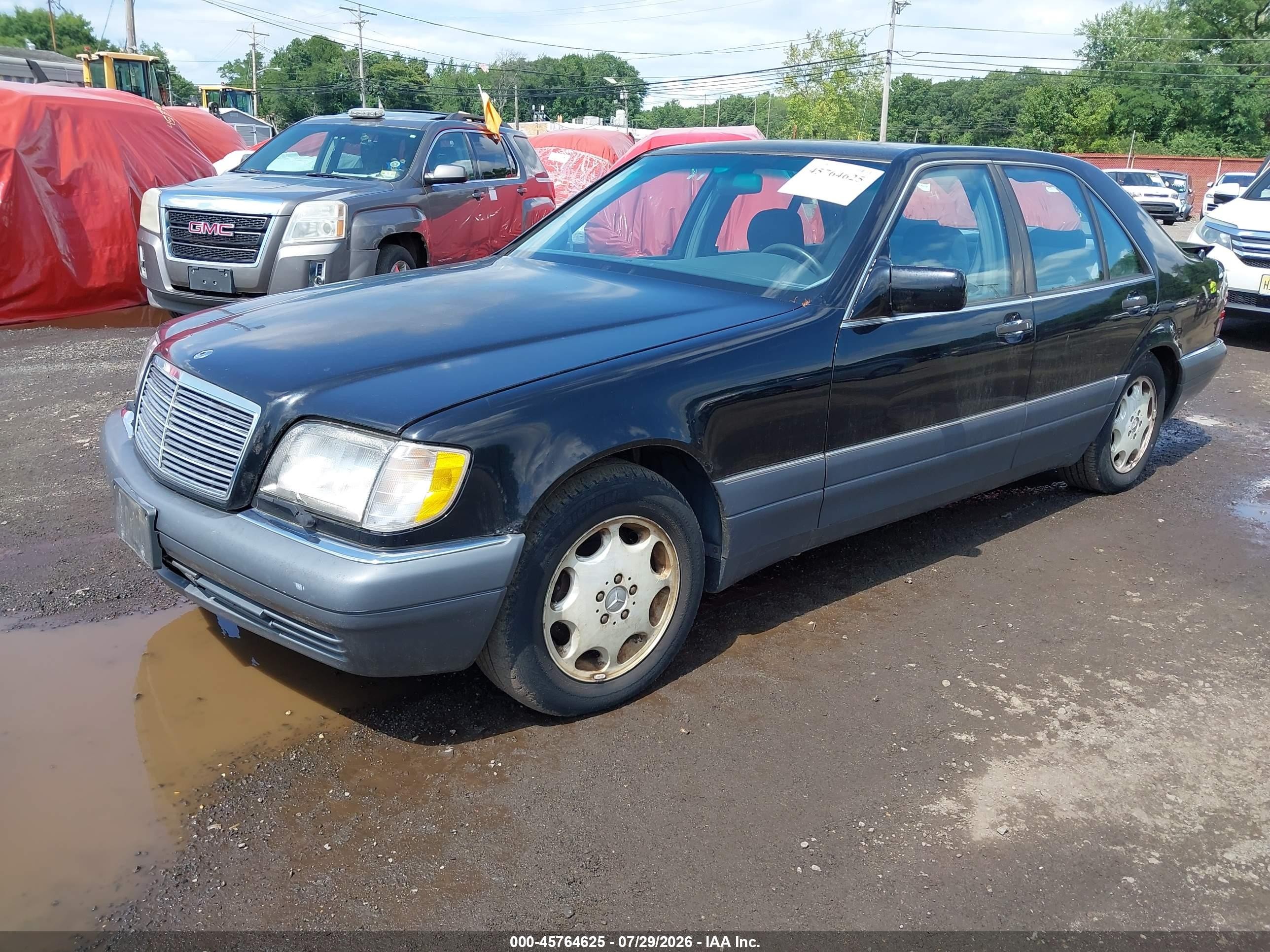 1995 Mercedes-benz S 320w Black vin: WDBGA32E3SA285990
