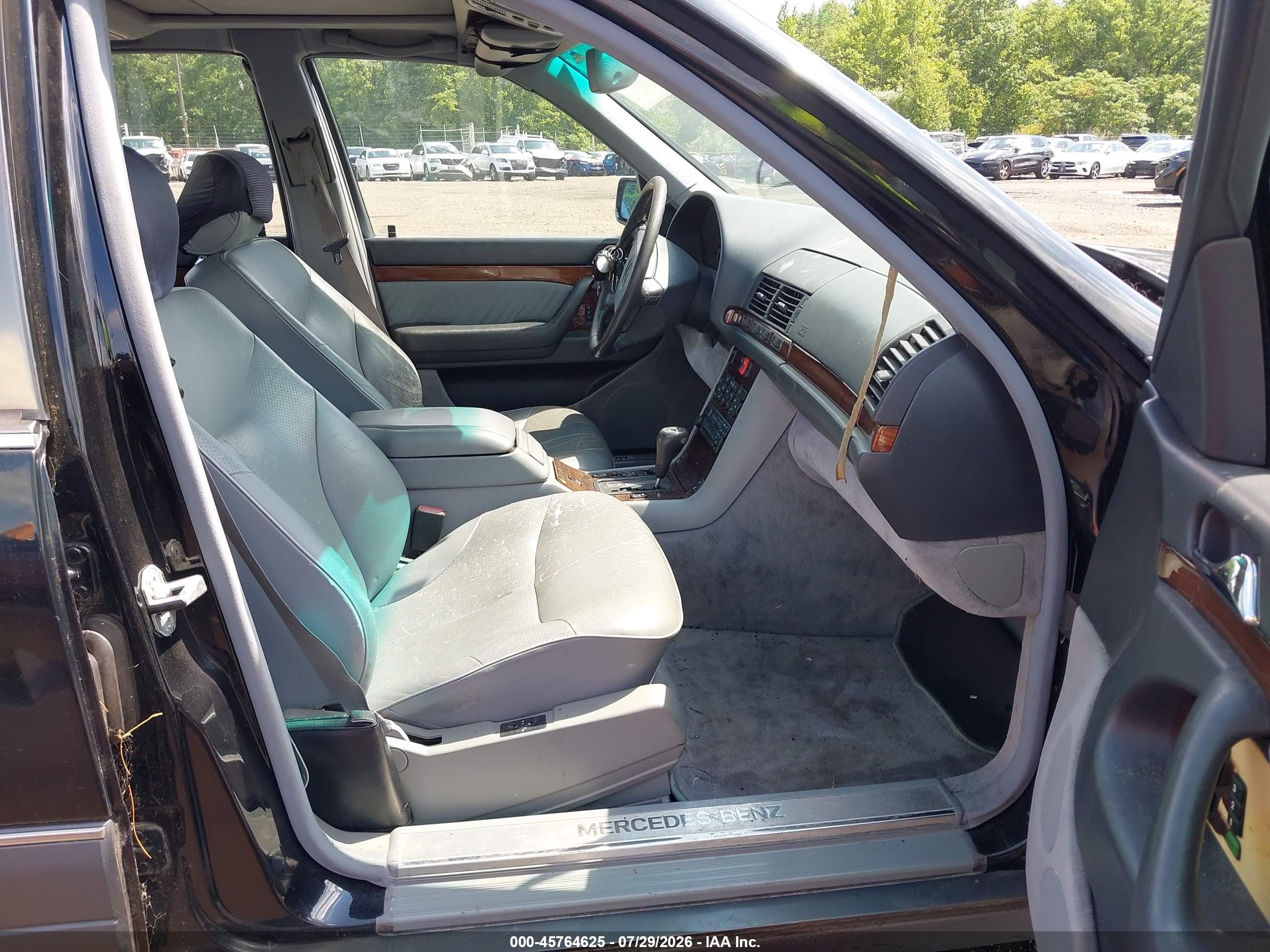 1995 Mercedes-benz S 320w Black vin: WDBGA32E3SA285990