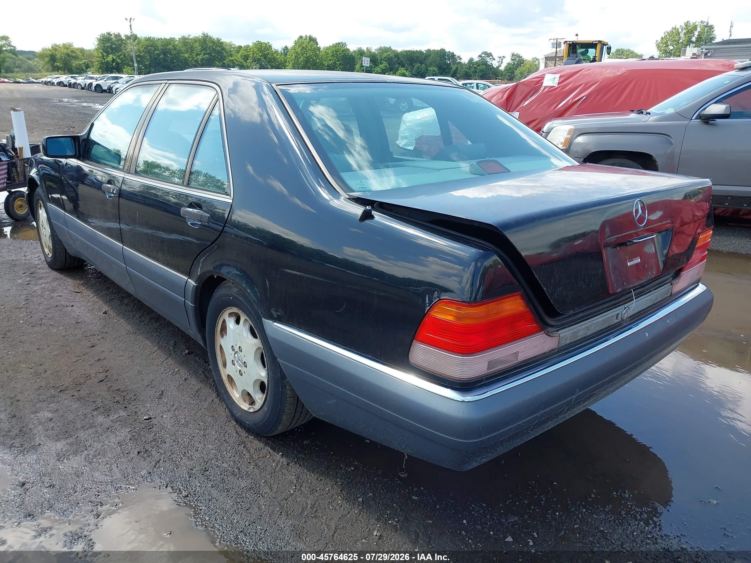 1995 Mercedes-benz S 320w Black vin: WDBGA32E3SA285990