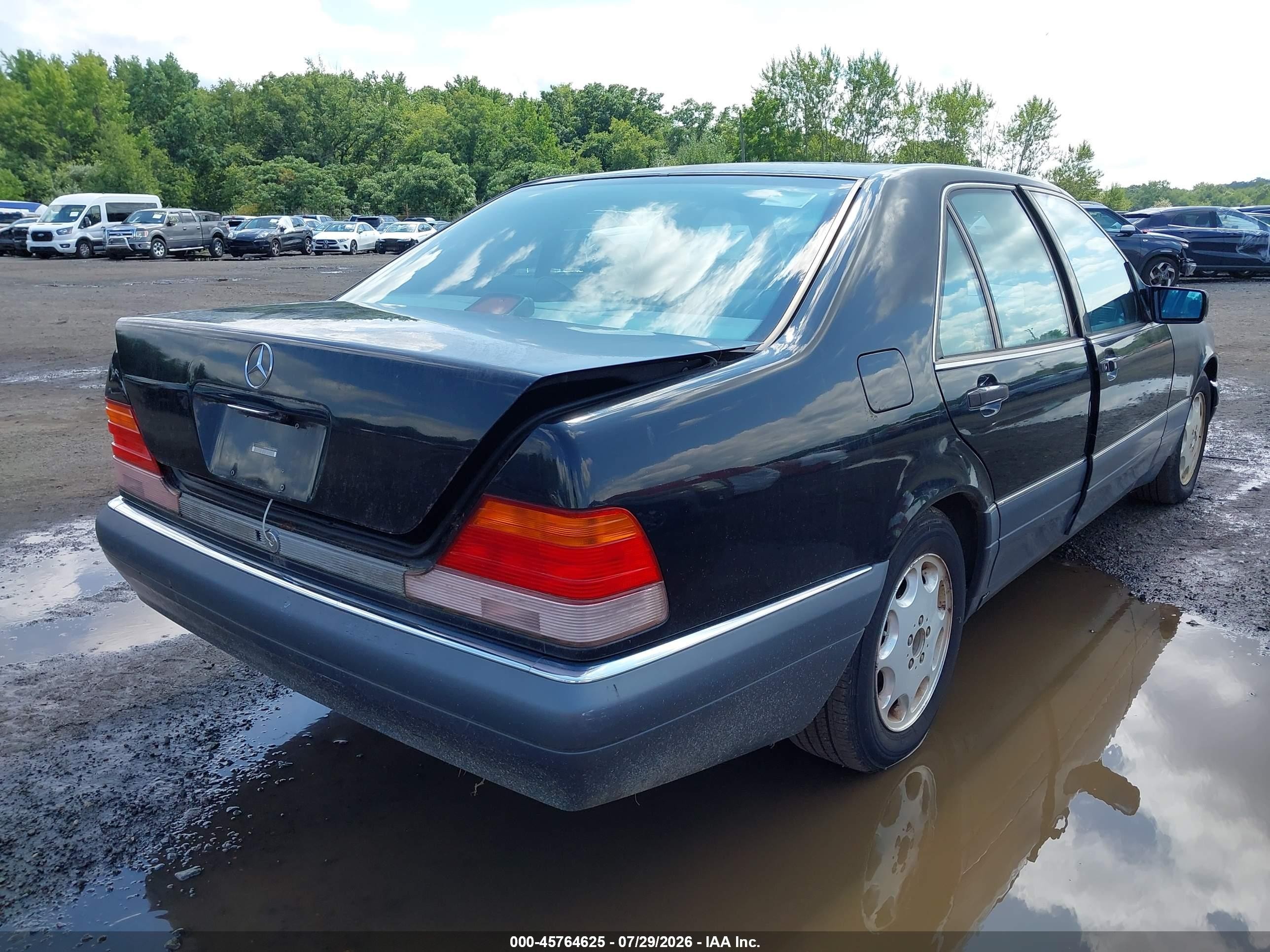 1995 Mercedes-benz S 320w Black vin: WDBGA32E3SA285990