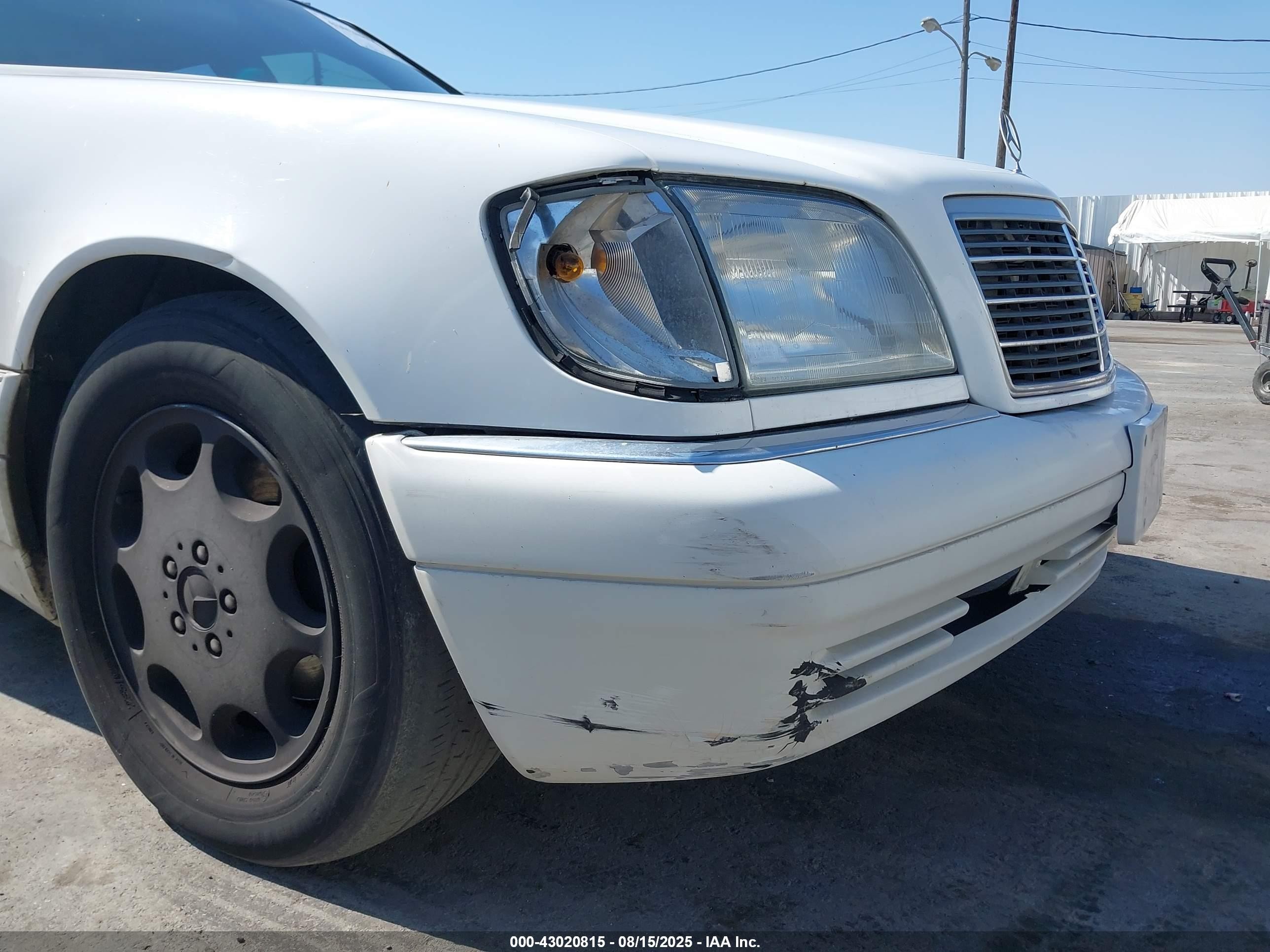 1995 Mercedes-benz S 320w White vin: WDBGA32E4SA218413