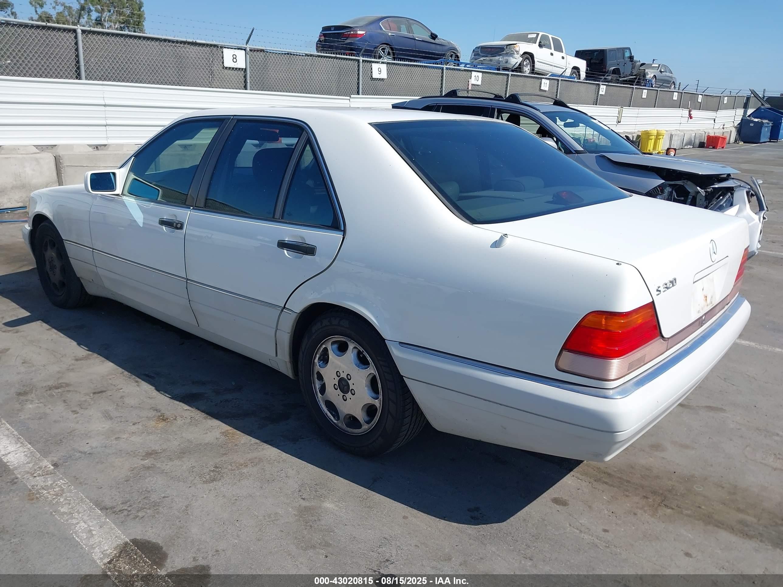 1995 Mercedes-benz S 320w White vin: WDBGA32E4SA218413