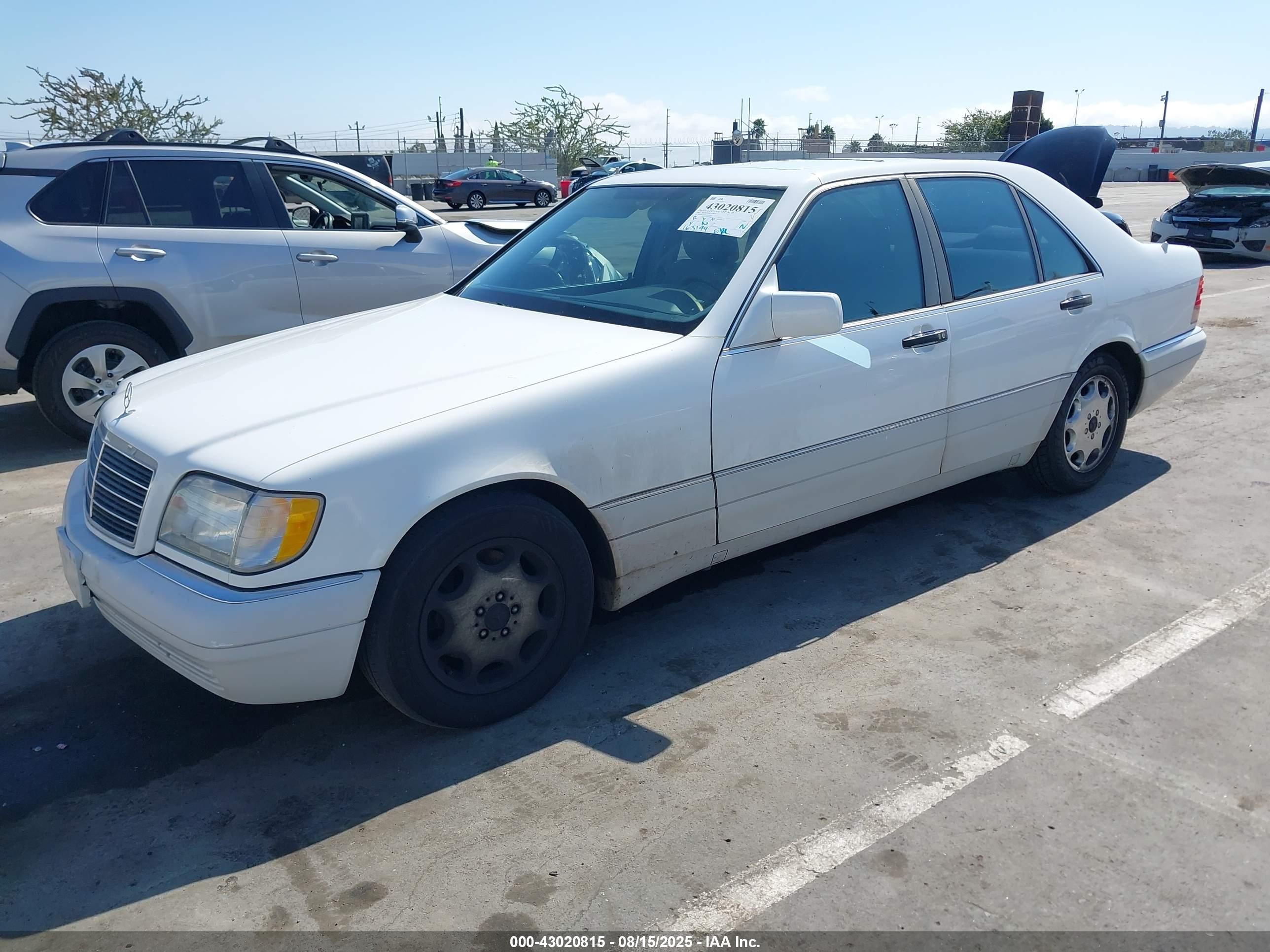 1995 Mercedes-benz S 320w White vin: WDBGA32E4SA218413