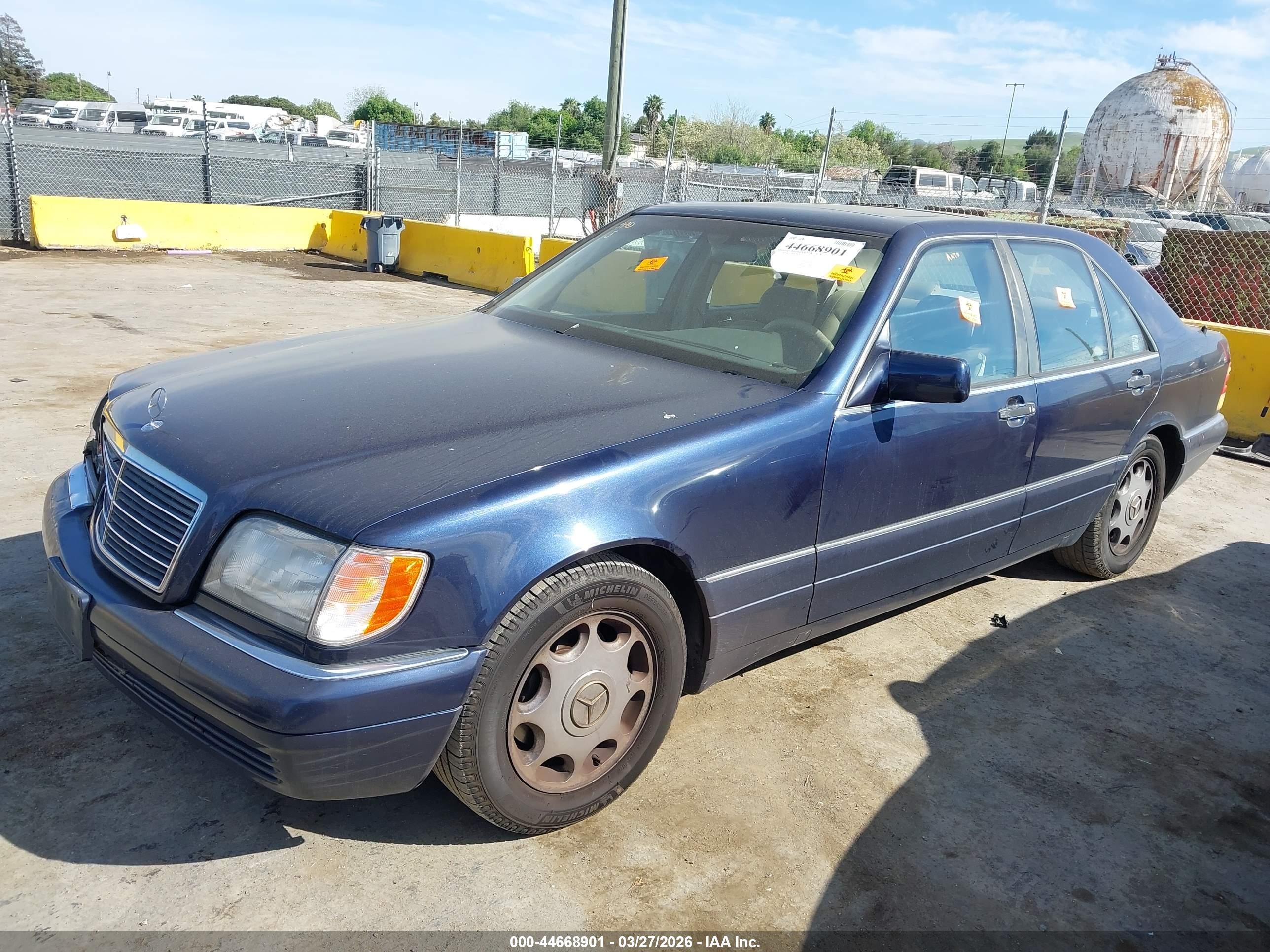 1995 Mercedes-benz S 320w Синий vin: WDBGA32E6SA239179