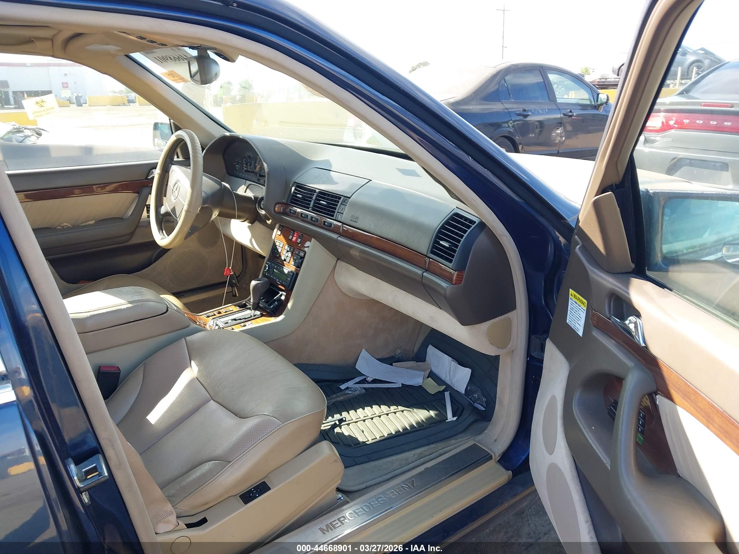 1995 Mercedes-benz S 320w Синий vin: WDBGA32E6SA239179