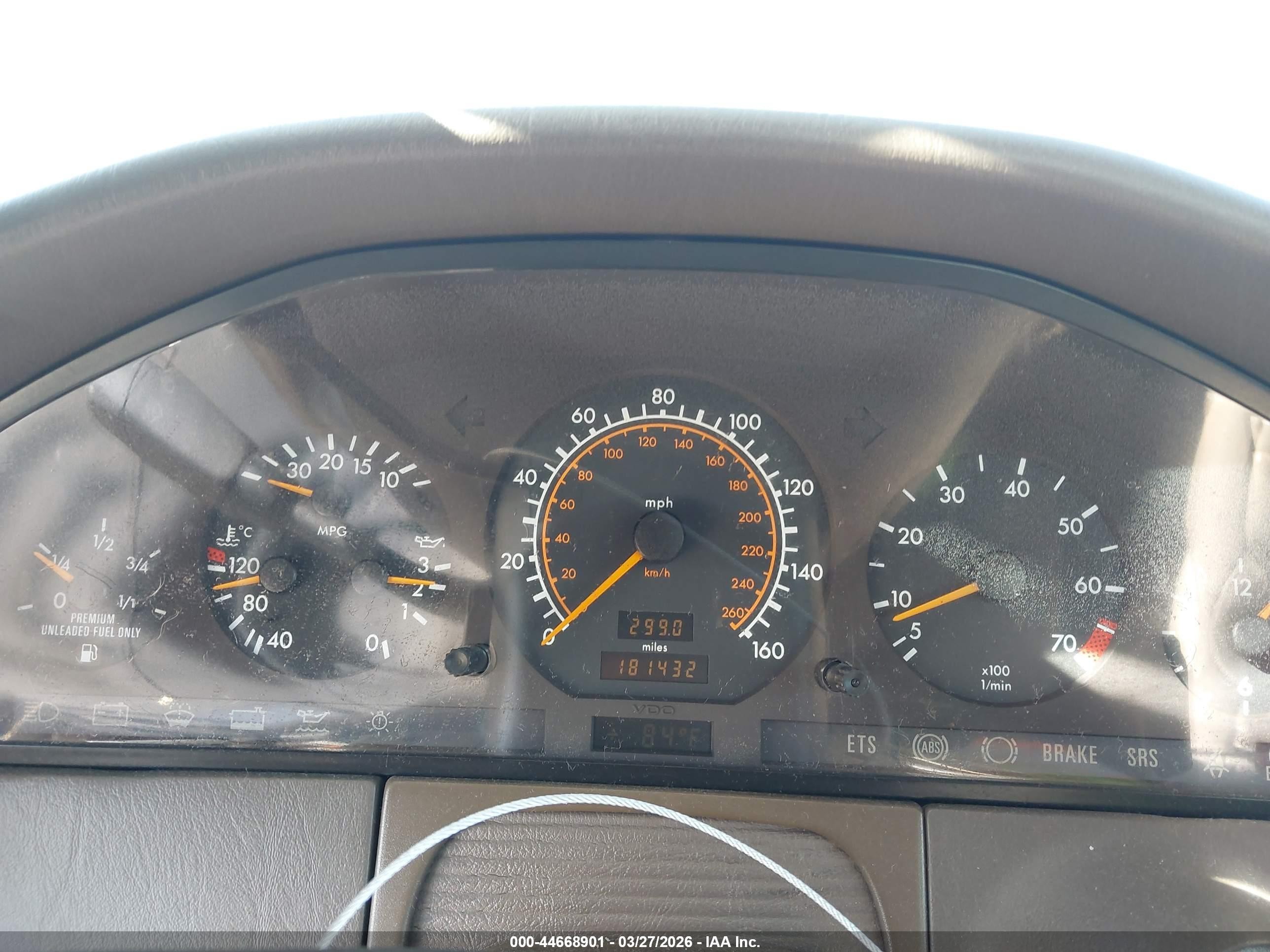 1995 Mercedes-benz S 320w Синий vin: WDBGA32E6SA239179