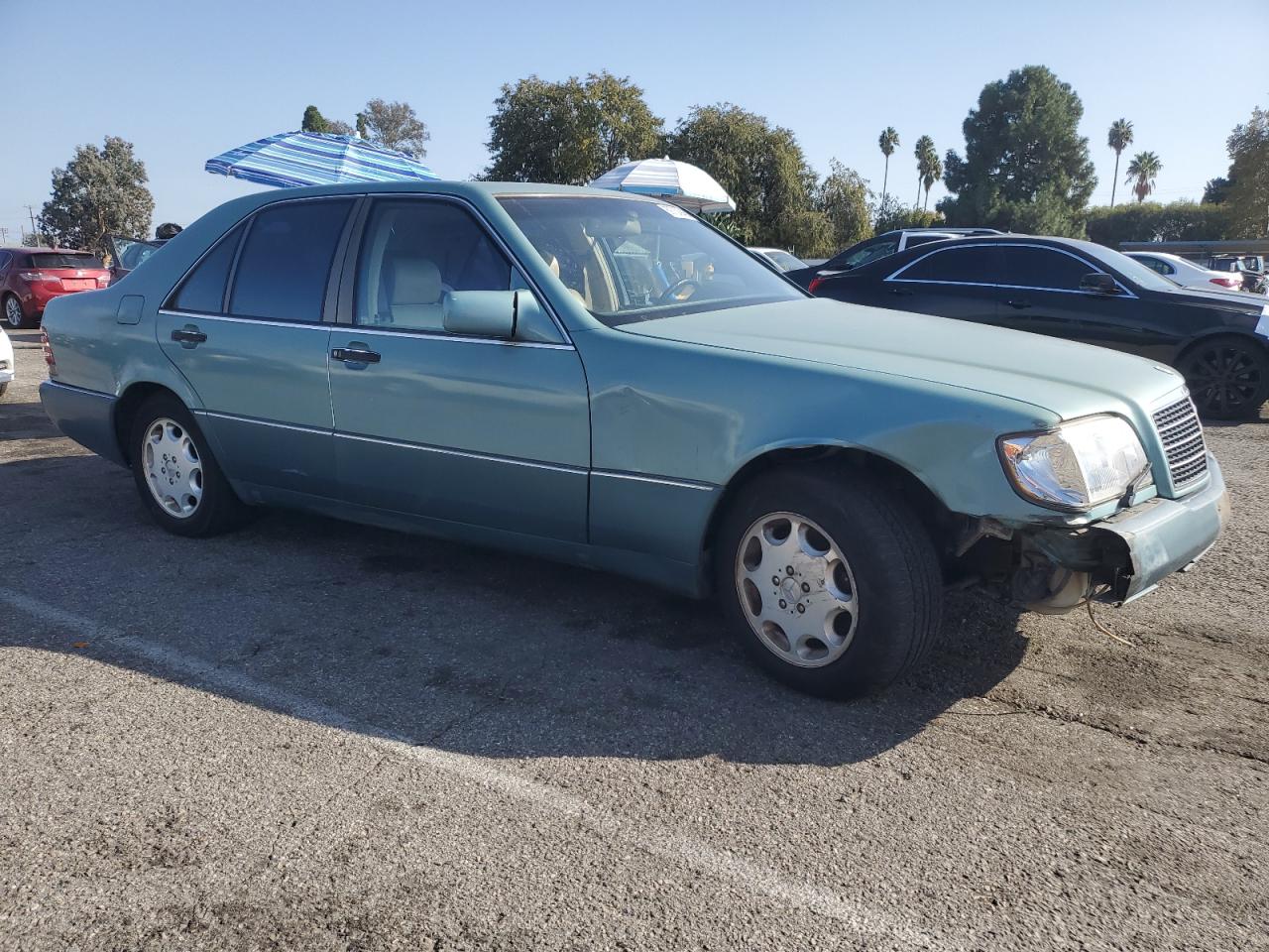 1992 Mercedes-benz 300 Se Teal vin: WDBGA32E7NA021966
