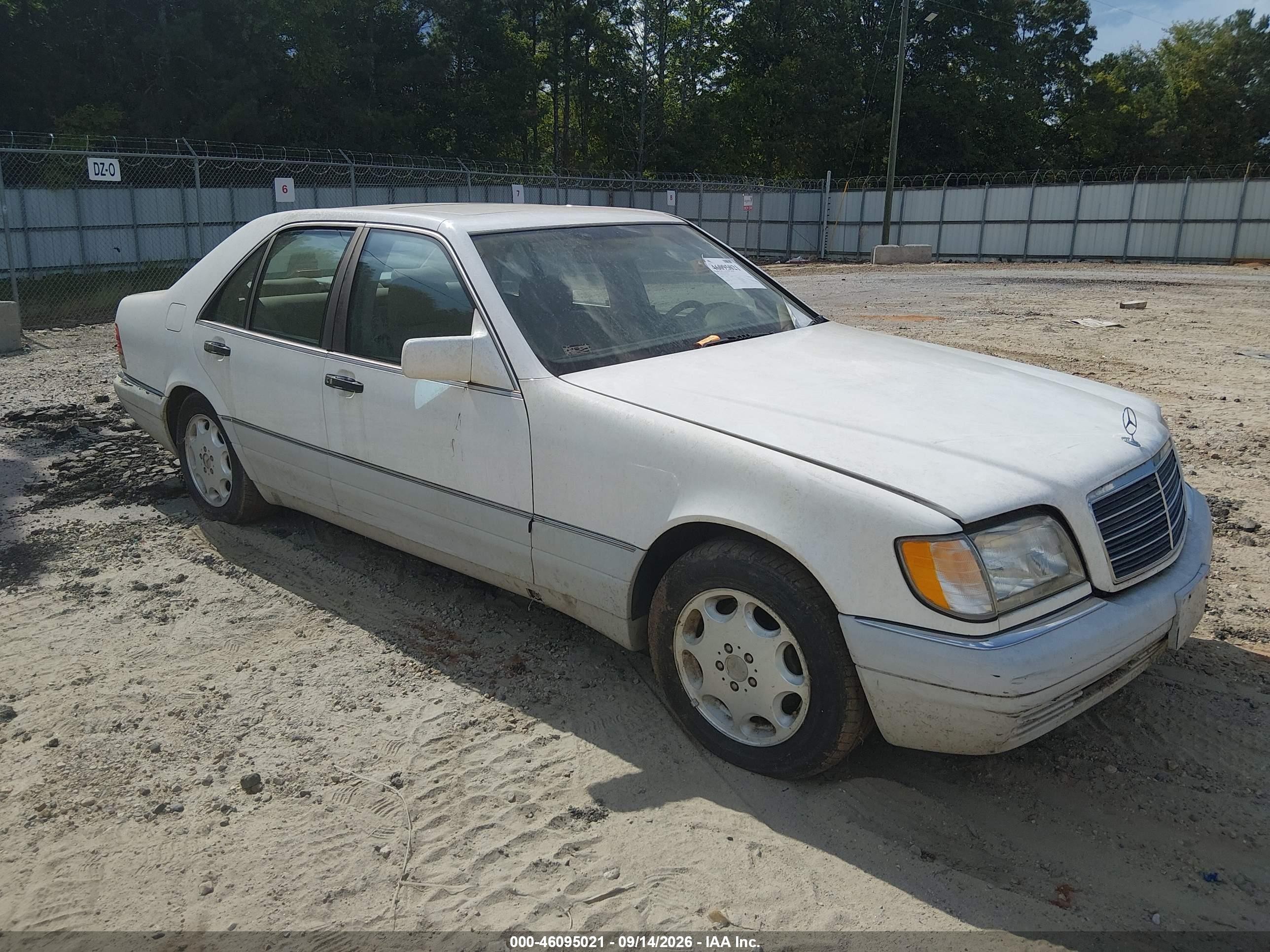 1995 Mercedes-benz S 320w White vin: WDBGA32E7SA234265