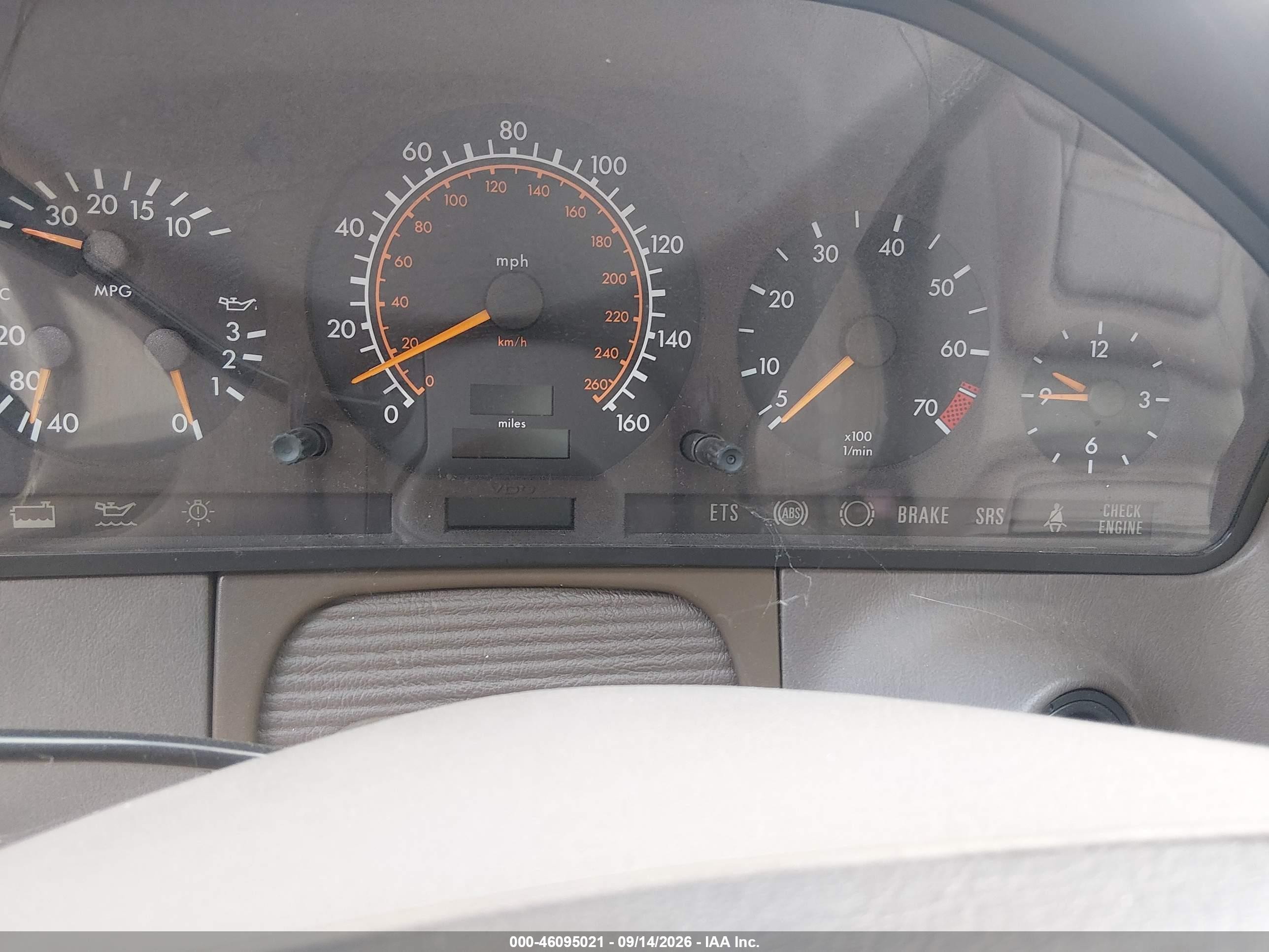 1995 Mercedes-benz S 320w White vin: WDBGA32E7SA234265