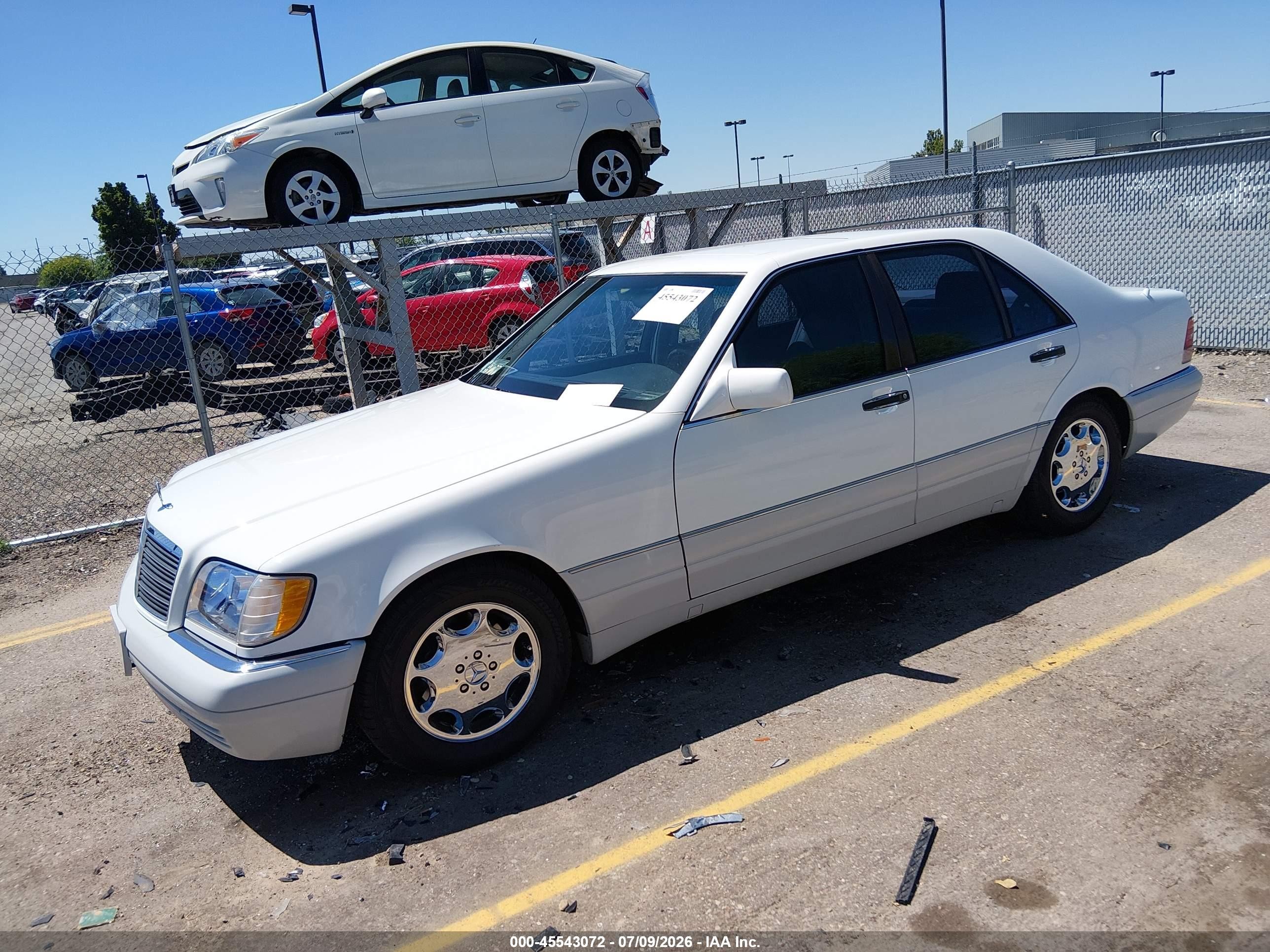 1995 Mercedes-benz S 320w White vin: WDBGA32E7SA244181
