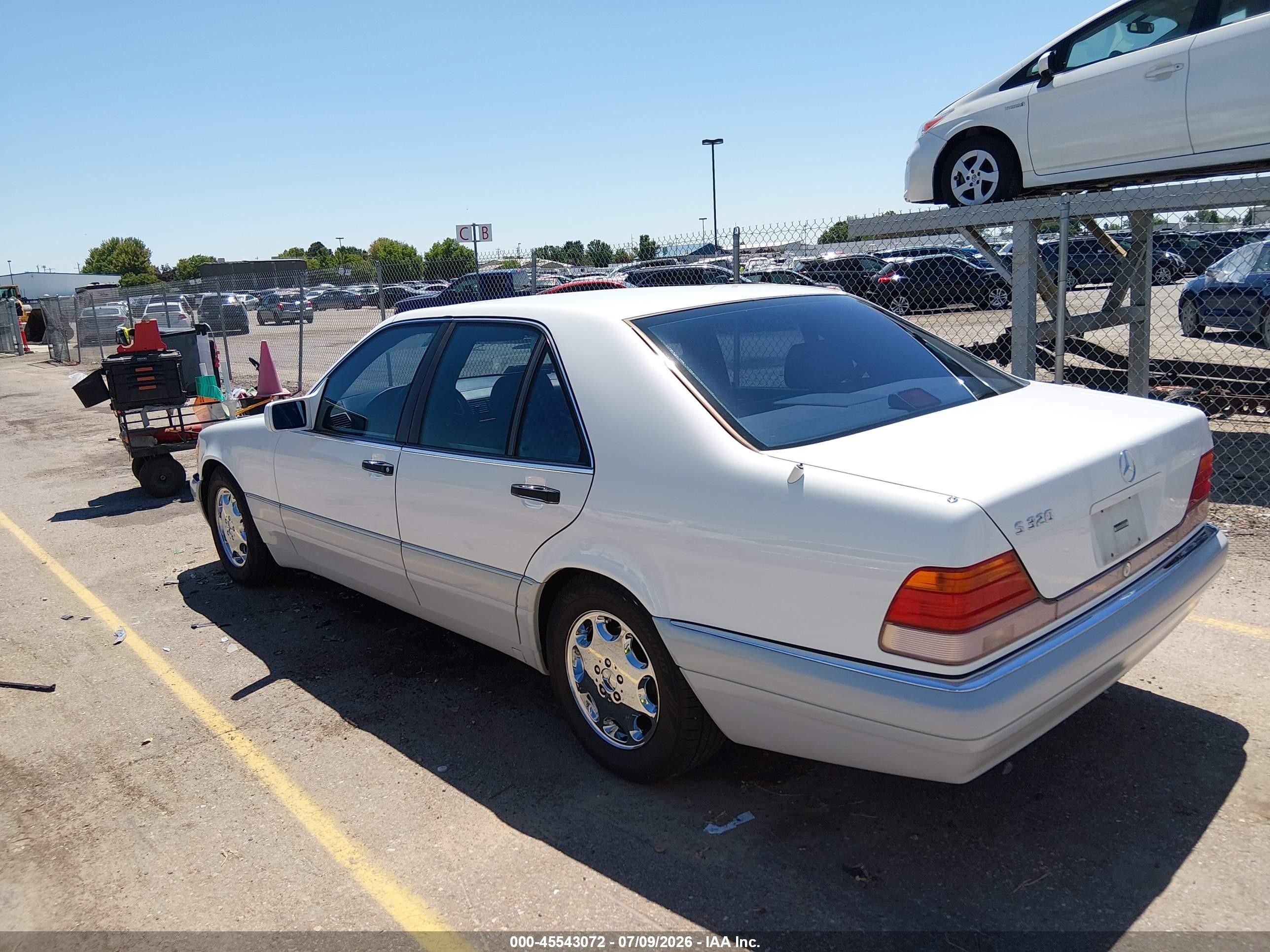 1995 Mercedes-benz S 320w White vin: WDBGA32E7SA244181