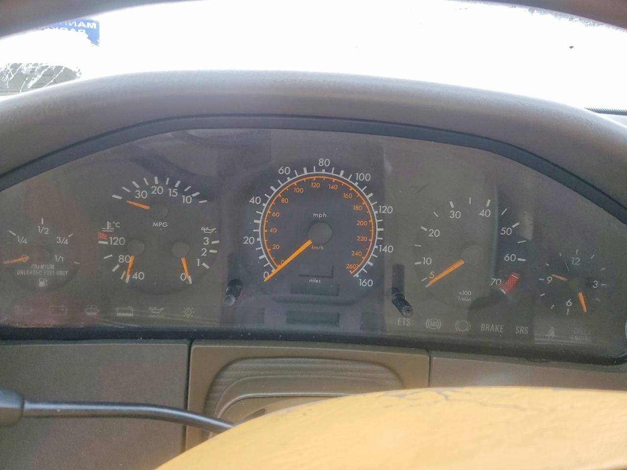 1995 Mercedes-benz S 320w White vin: WDBGA32E9SA270748