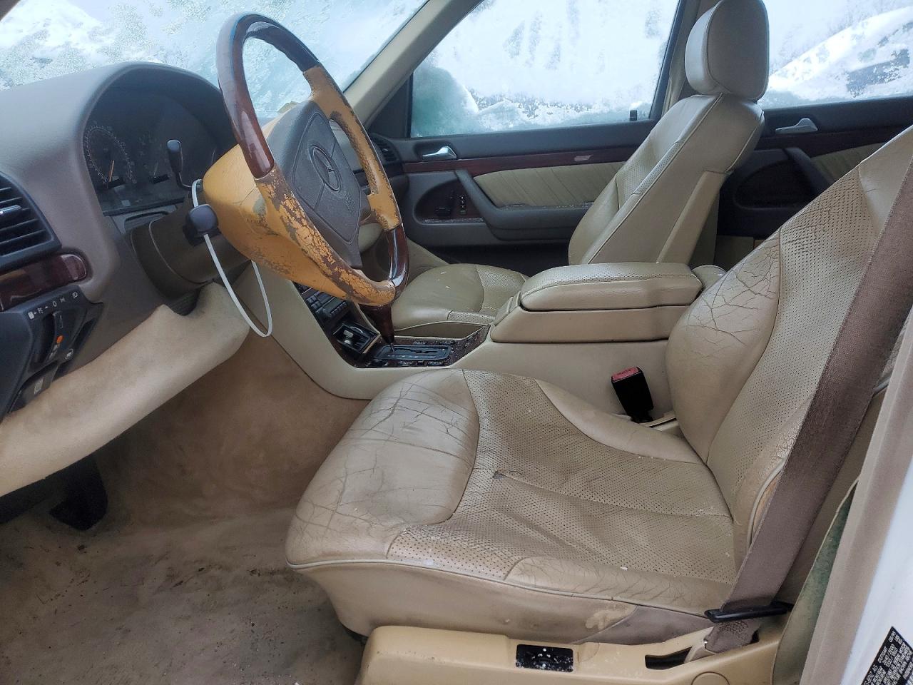 1995 Mercedes-benz S 320w White vin: WDBGA32E9SA270748