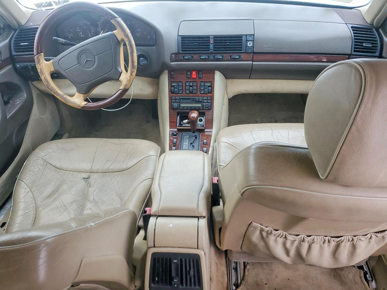 1995 Mercedes-benz S 320w White vin: WDBGA32E9SA270748