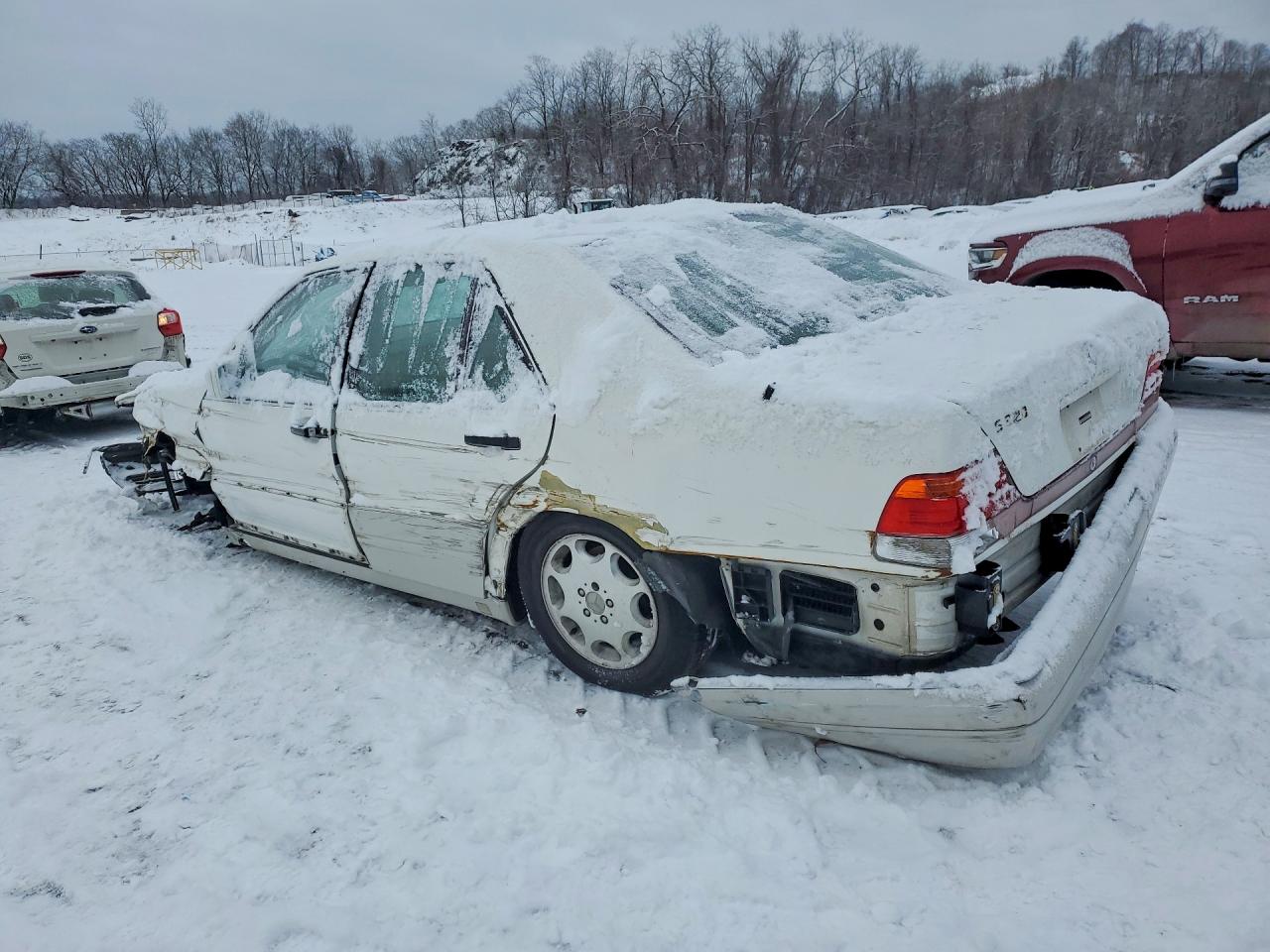 1995 Mercedes-benz S 320w White vin: WDBGA32E9SA270748