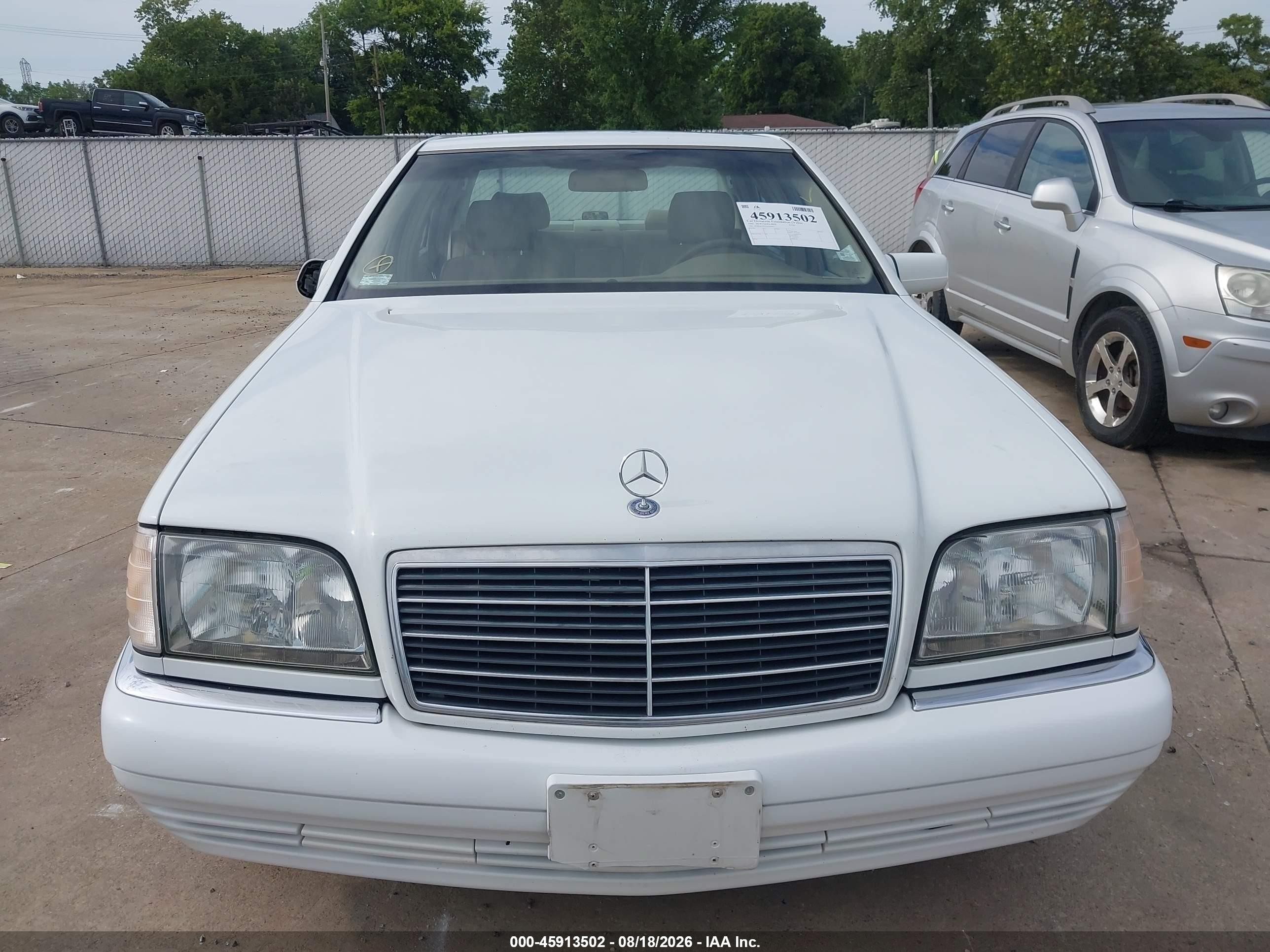 1999 Mercedes-benz S 320   White vin: WDBGA32G2XA410941