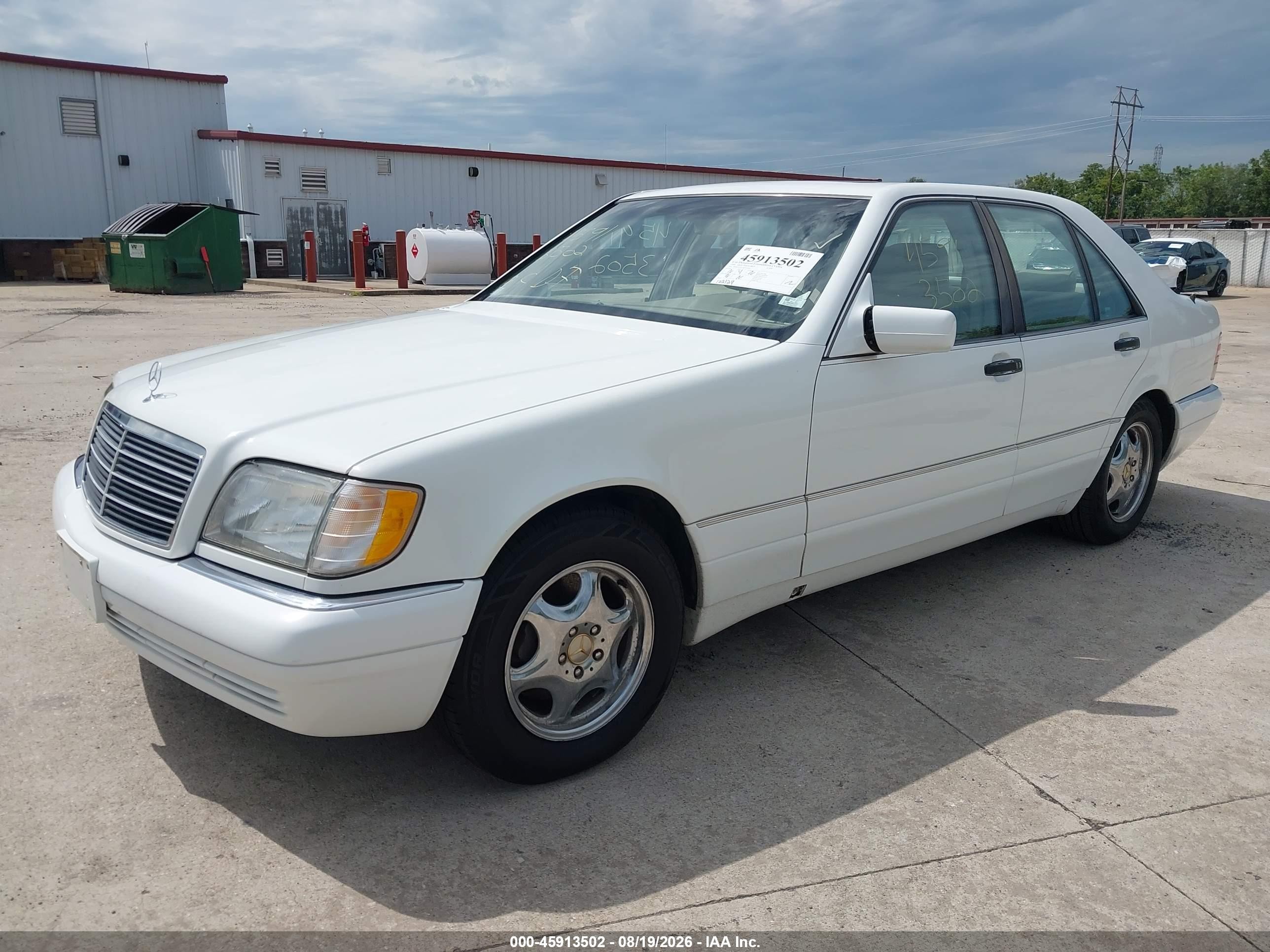 1999 Mercedes-benz S 320   White vin: WDBGA32G2XA410941