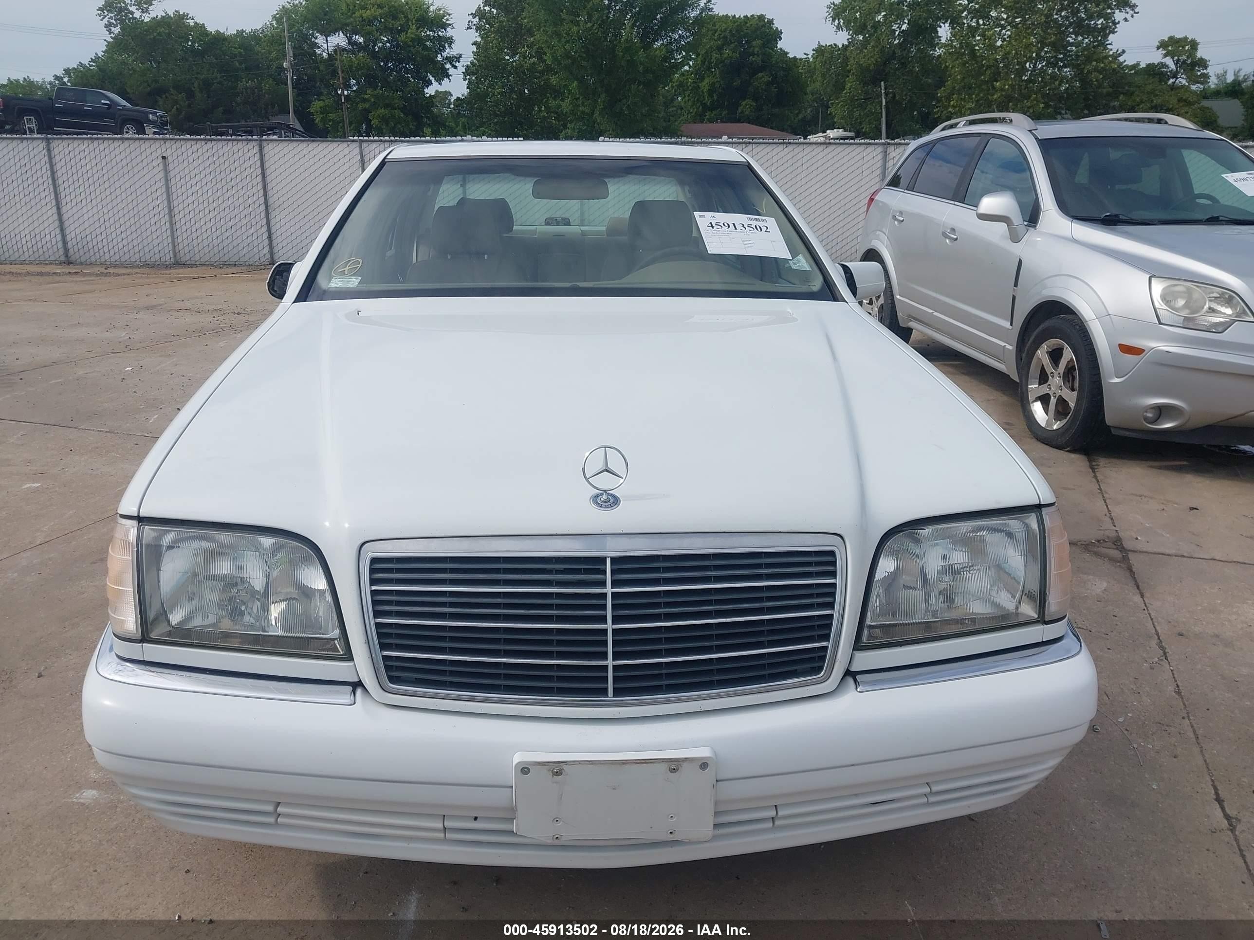 1999 Mercedes-benz S 320   White vin: WDBGA32G2XA410941