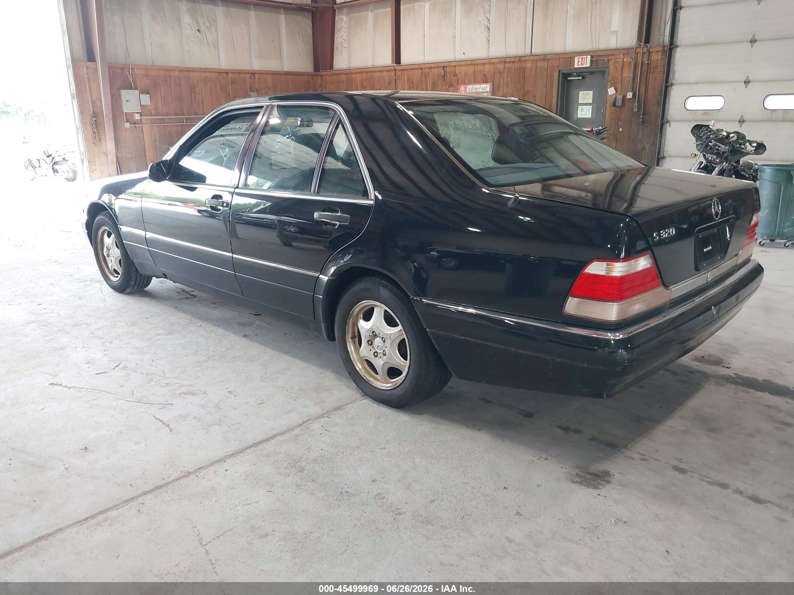 1998 Mercedes-benz S 320 Black vin: WDBGA32G3WA397888