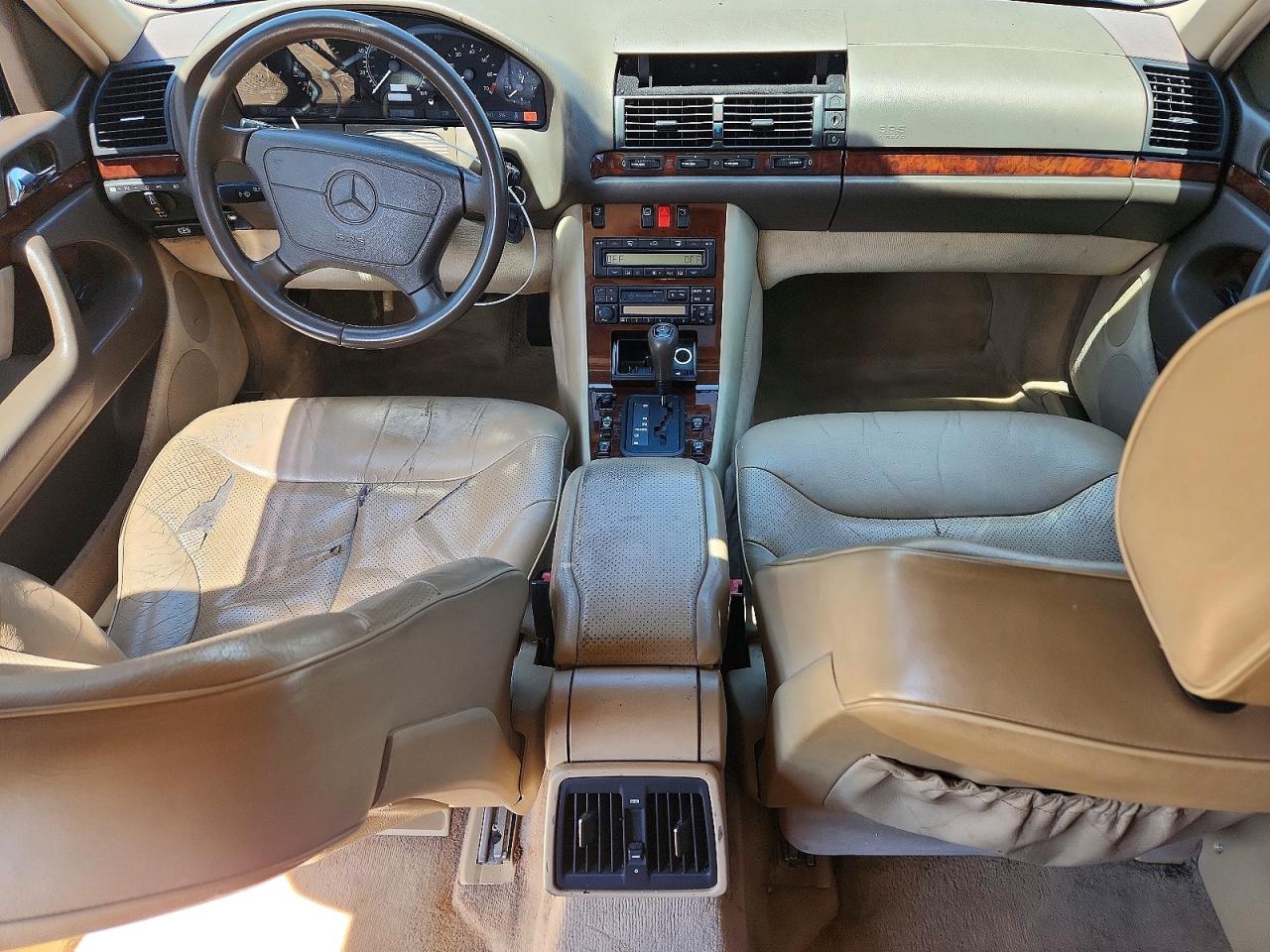 1996 Mercedes-benz S 320 Black vin: WDBGA33E2TA307302