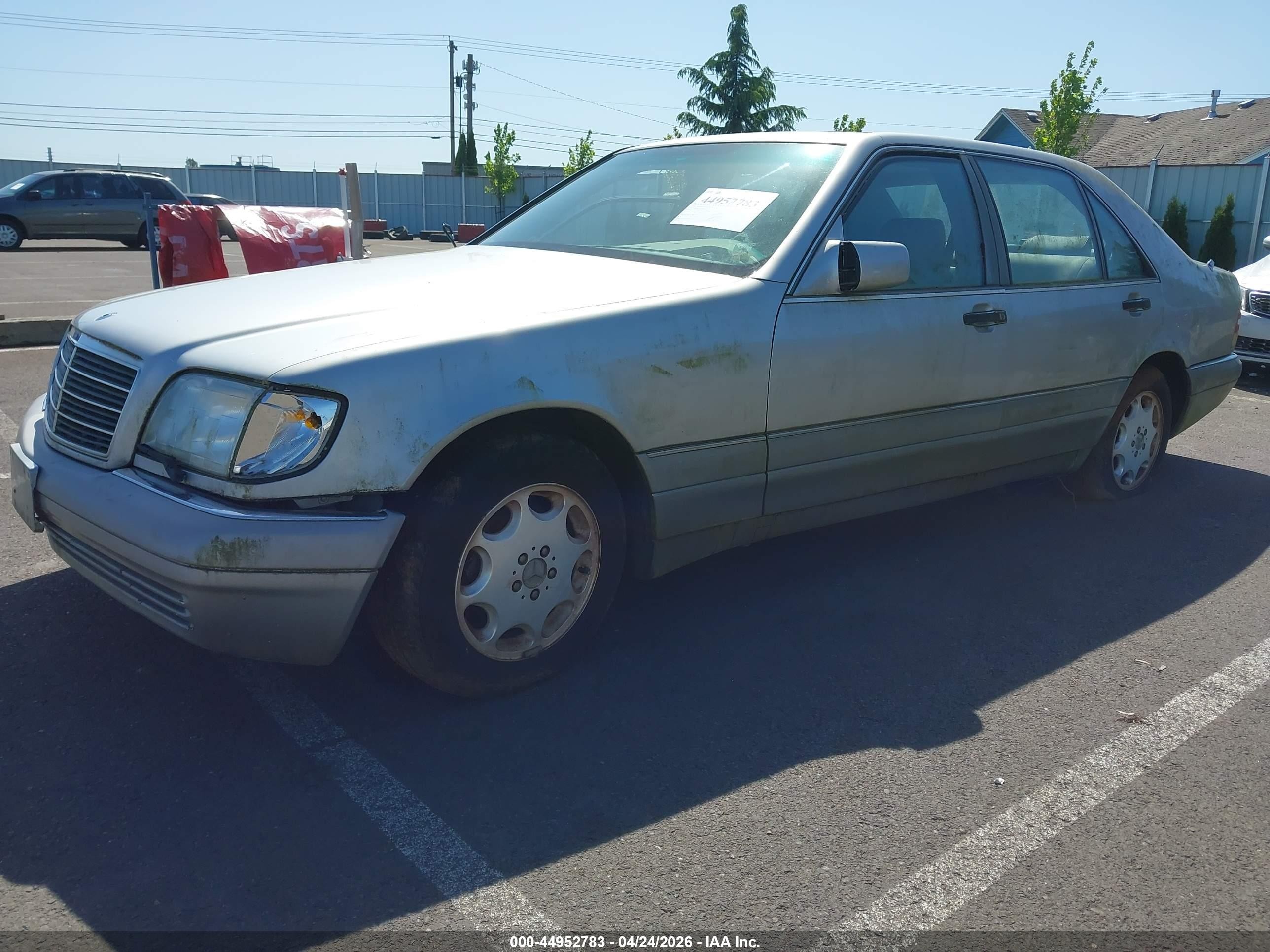 1995 Mercedes-benz S 320 Silver vin: WDBGA33E3SA238263