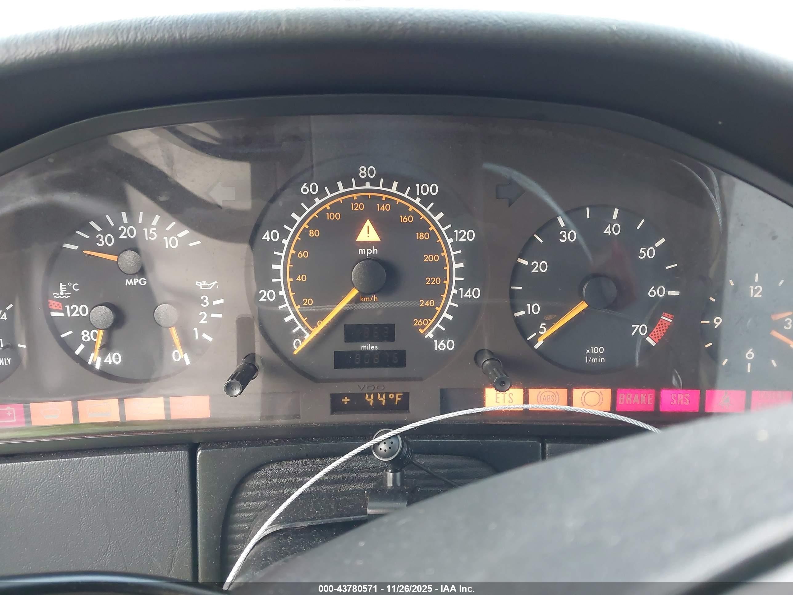 1995 Mercedes-benz S 320 Black vin: WDBGA33E3SA276625