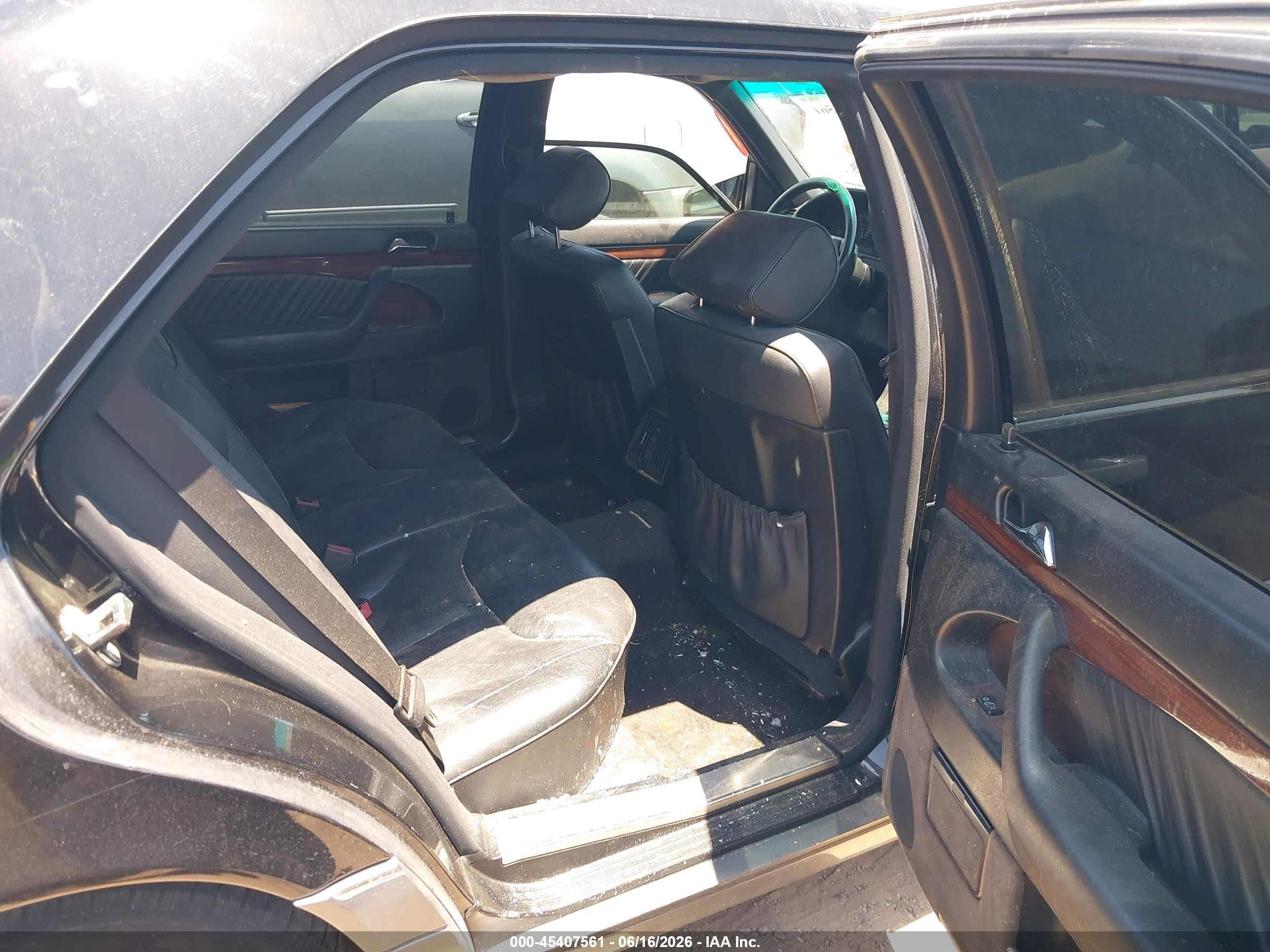1995 Mercedes-benz S 320 Черный vin: WDBGA33E3SA282876