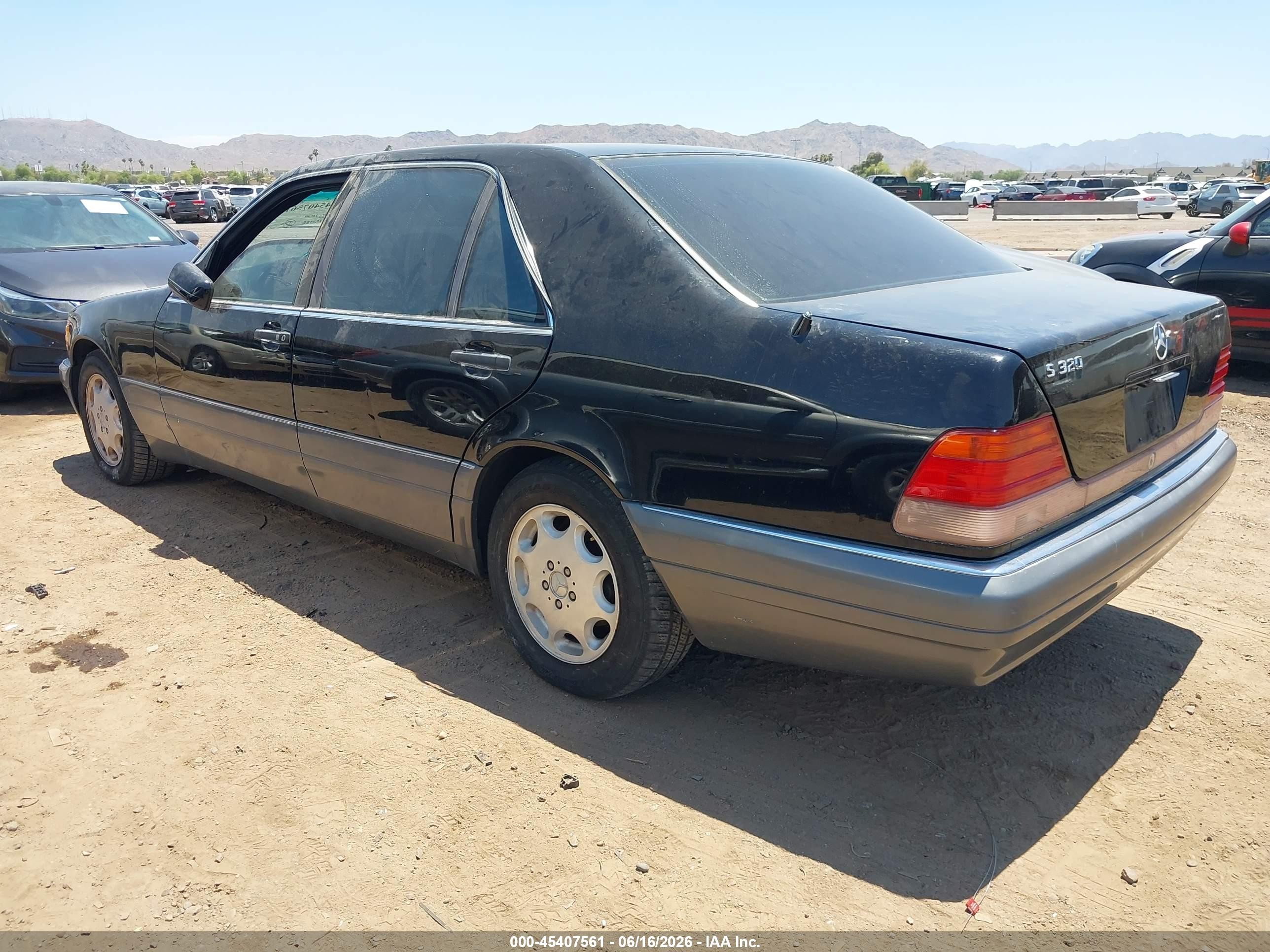 1995 Mercedes-benz S 320 Черный vin: WDBGA33E3SA282876
