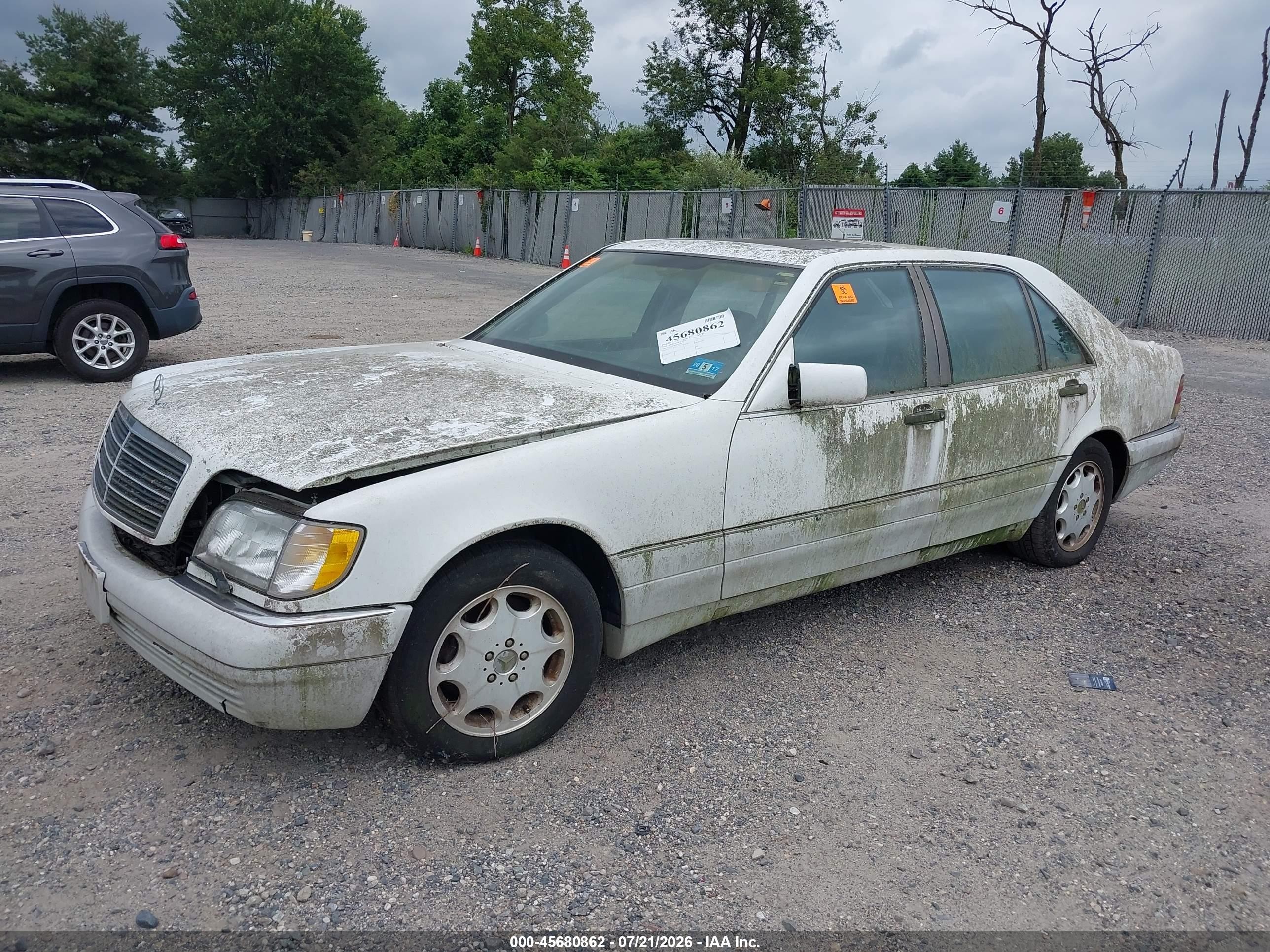 1995 Mercedes-benz S 320 White vin: WDBGA33E4SA216319