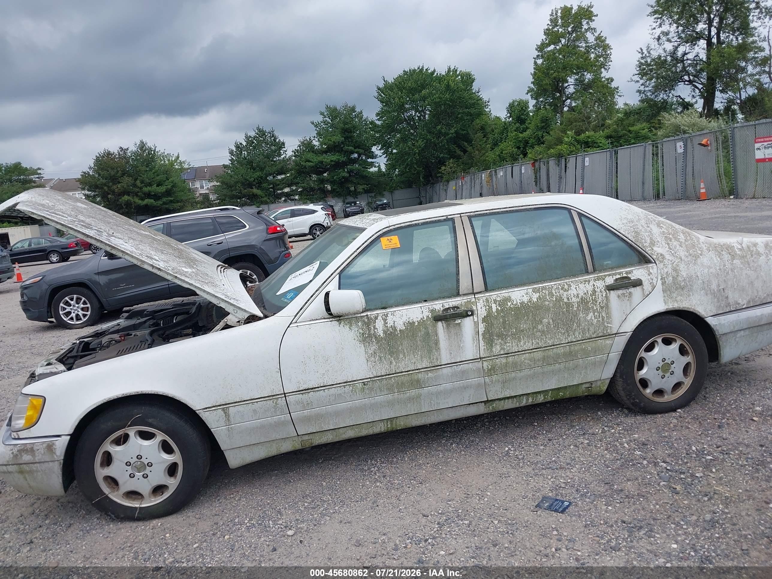 1995 Mercedes-benz S 320 White vin: WDBGA33E4SA216319
