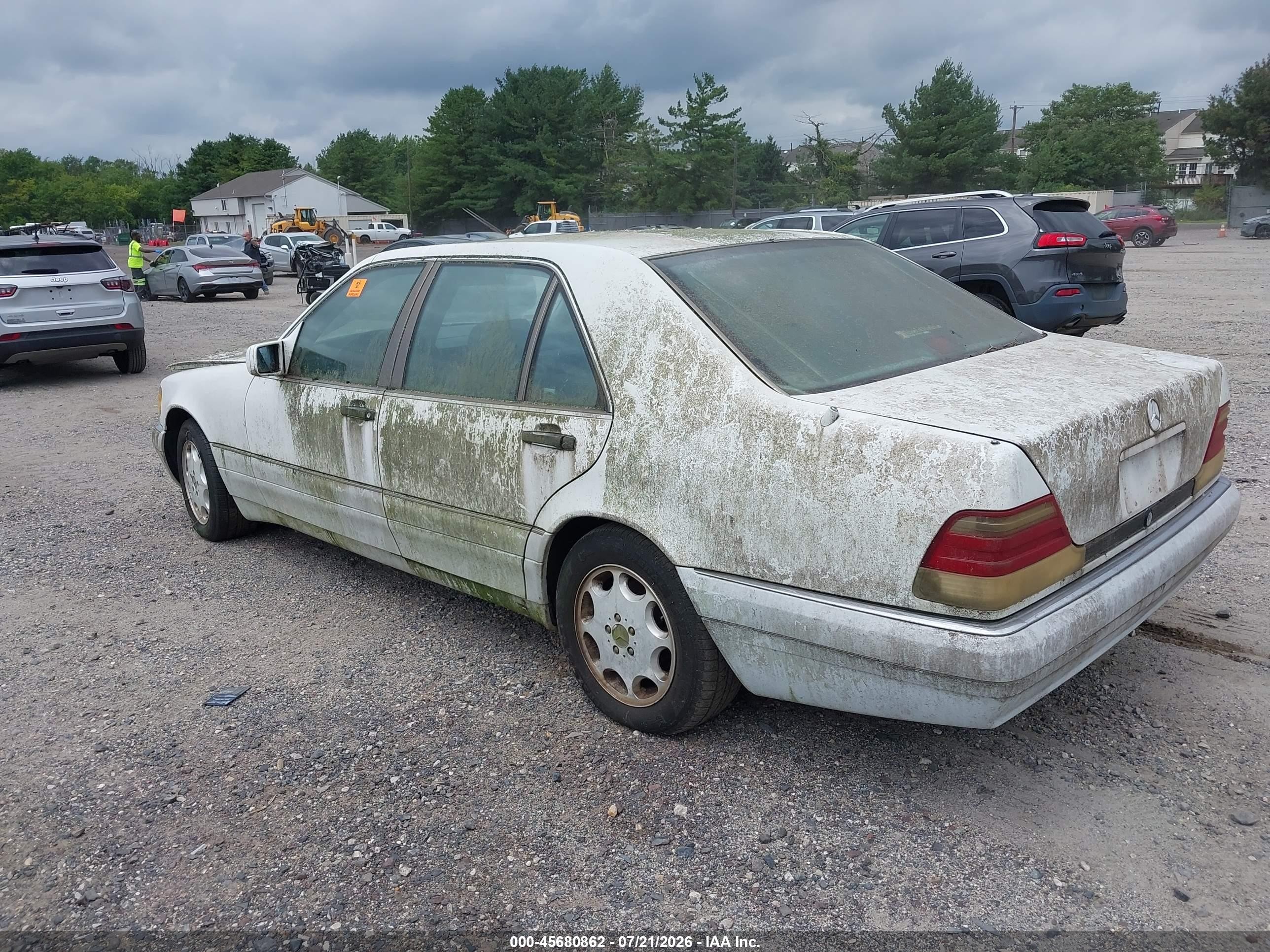 1995 Mercedes-benz S 320 White vin: WDBGA33E4SA216319