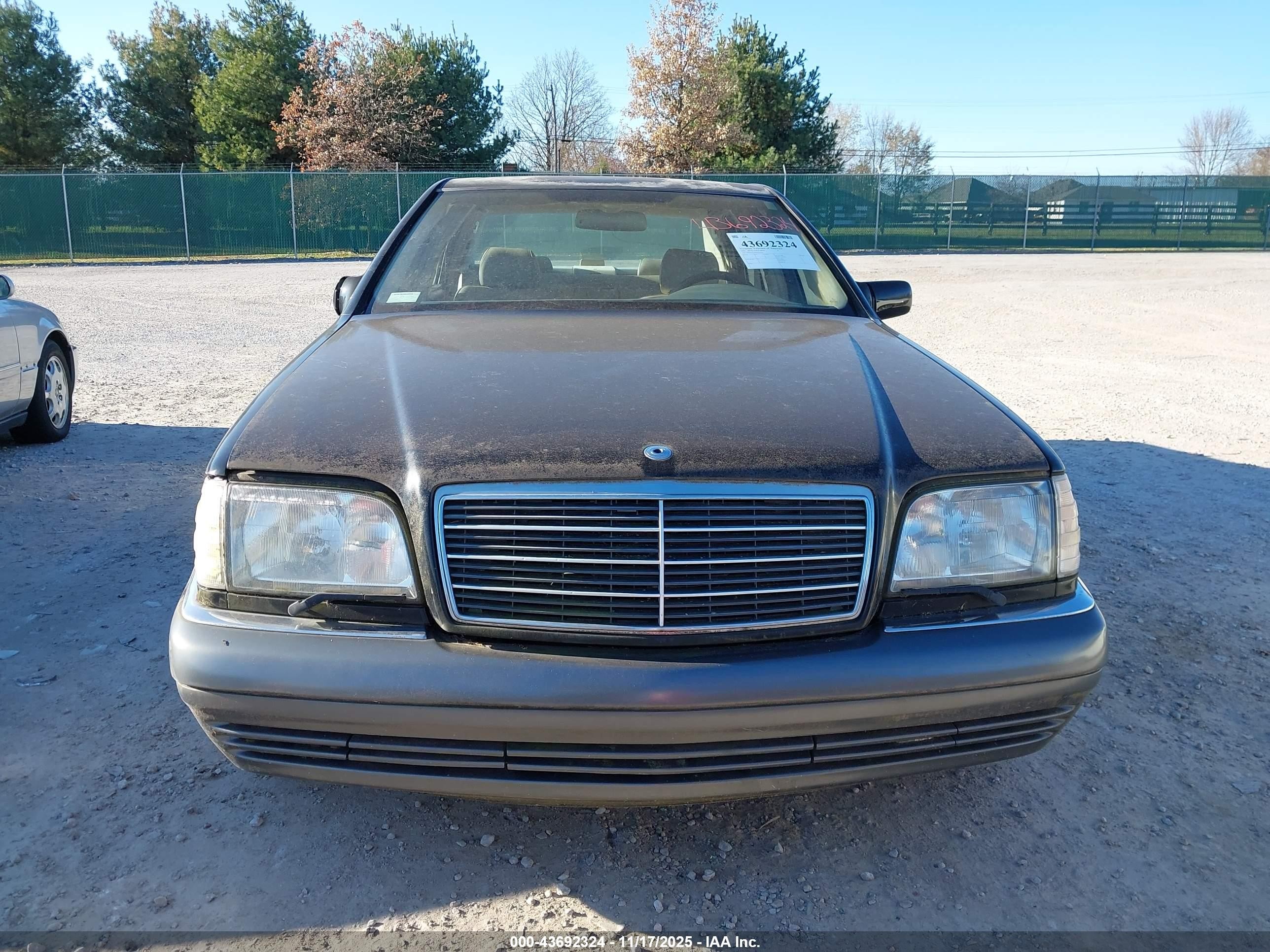 1995 Mercedes-benz S 320 Black vin: WDBGA33E4SA255153