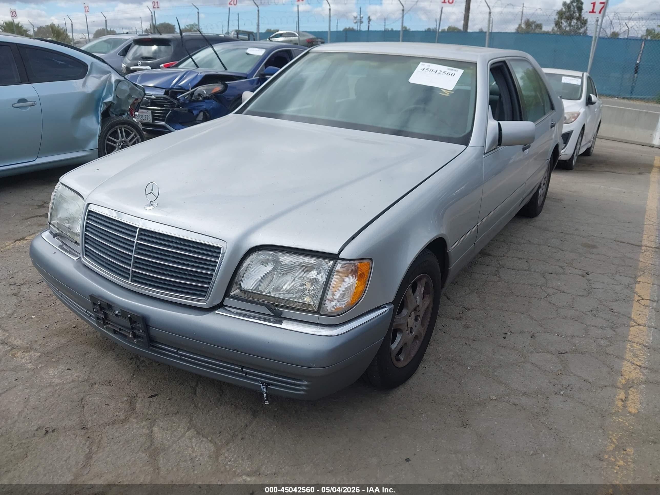 1995 Mercedes-benz S 320 Silver vin: WDBGA33E5SA234358