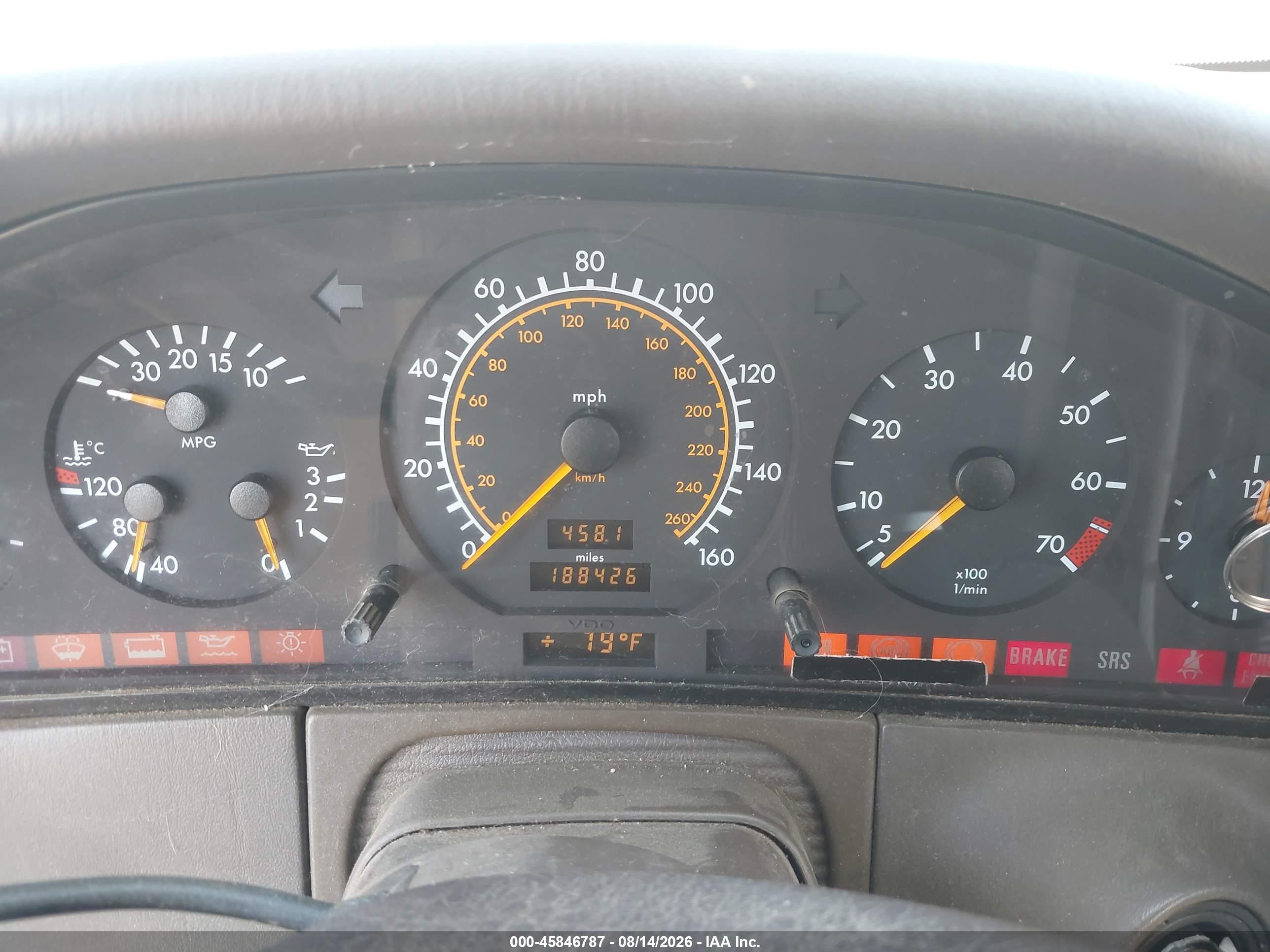 1995 Mercedes-benz S 320 Champagne vin: WDBGA33E8SA217909