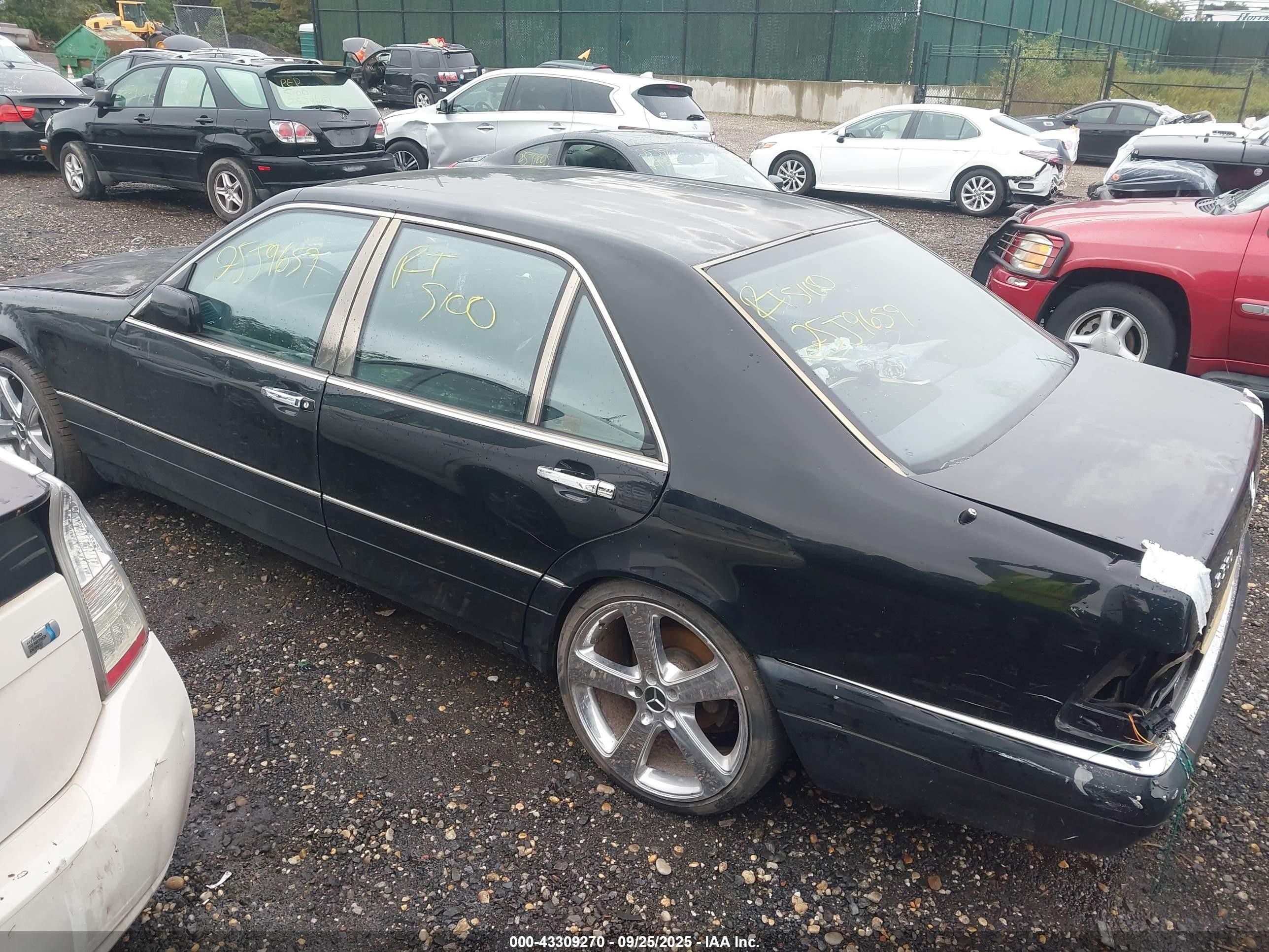 1995 Mercedes-benz S 320 Black vin: WDBGA33EXSA194407