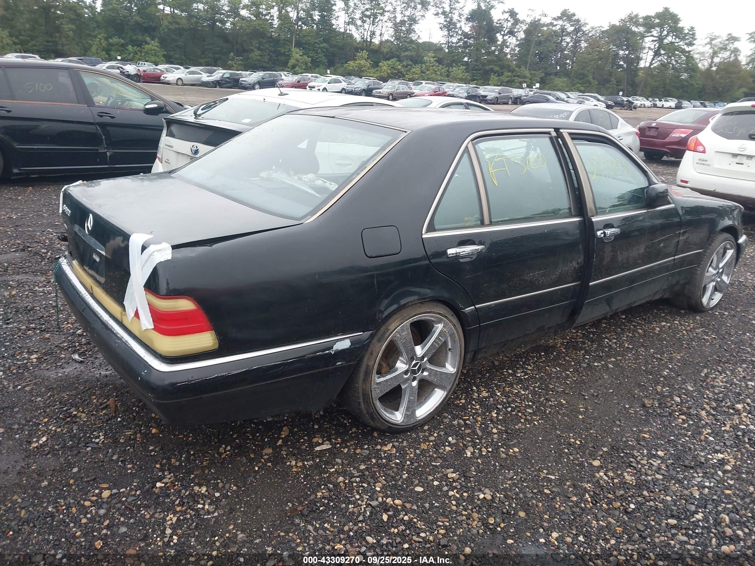1995 Mercedes-benz S 320 Black vin: WDBGA33EXSA194407