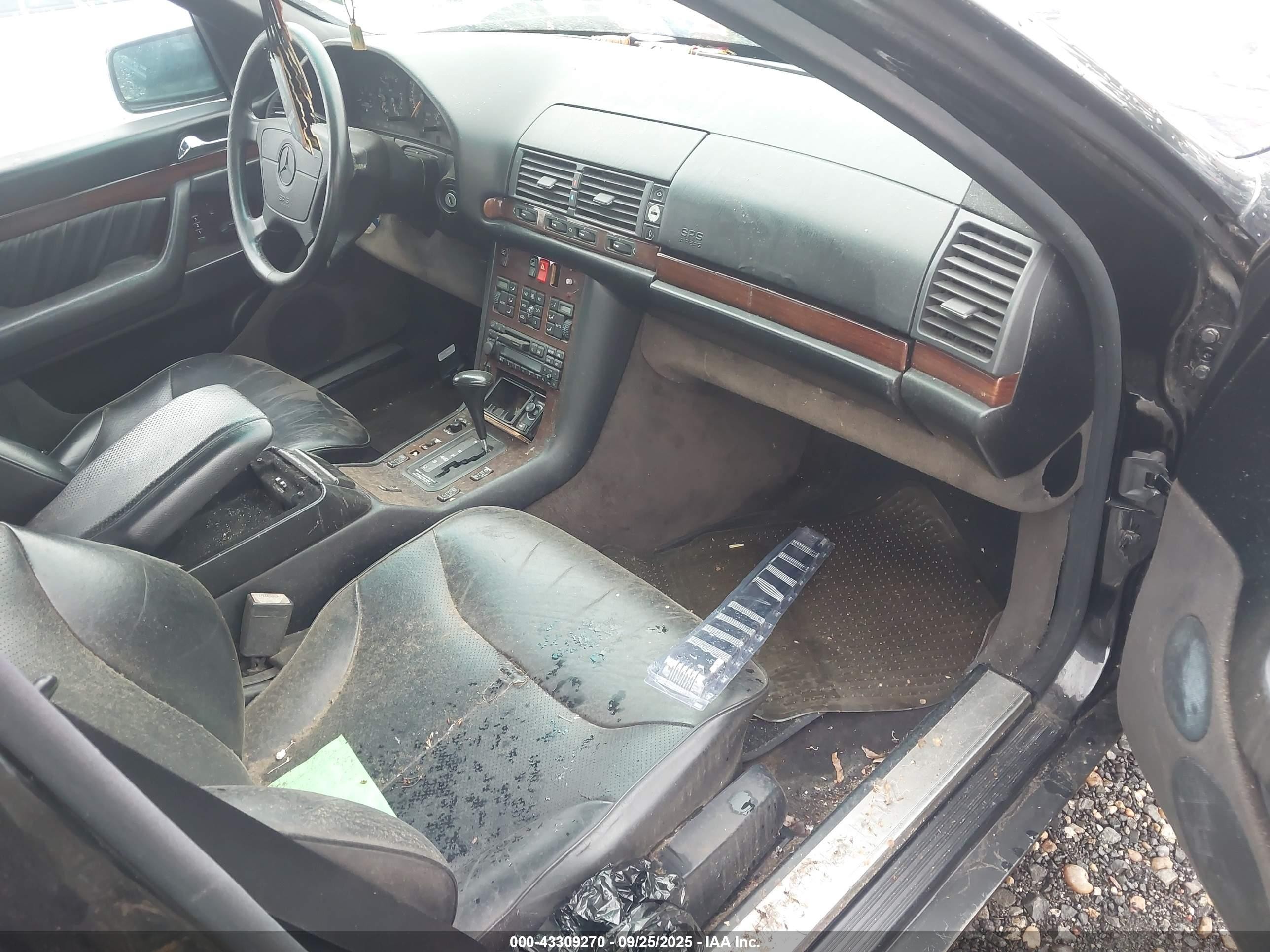1995 Mercedes-benz S 320 Black vin: WDBGA33EXSA194407